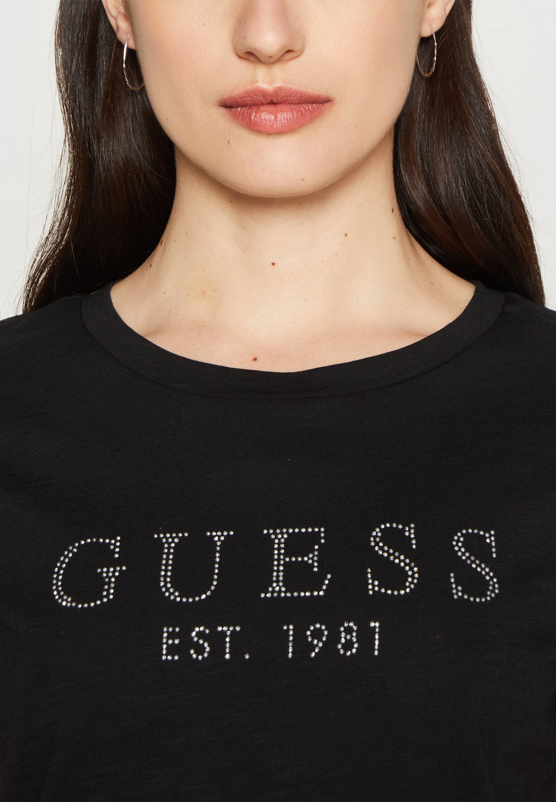 1981 CRYSTAL EASY TEE - Print T-shirt - jet black