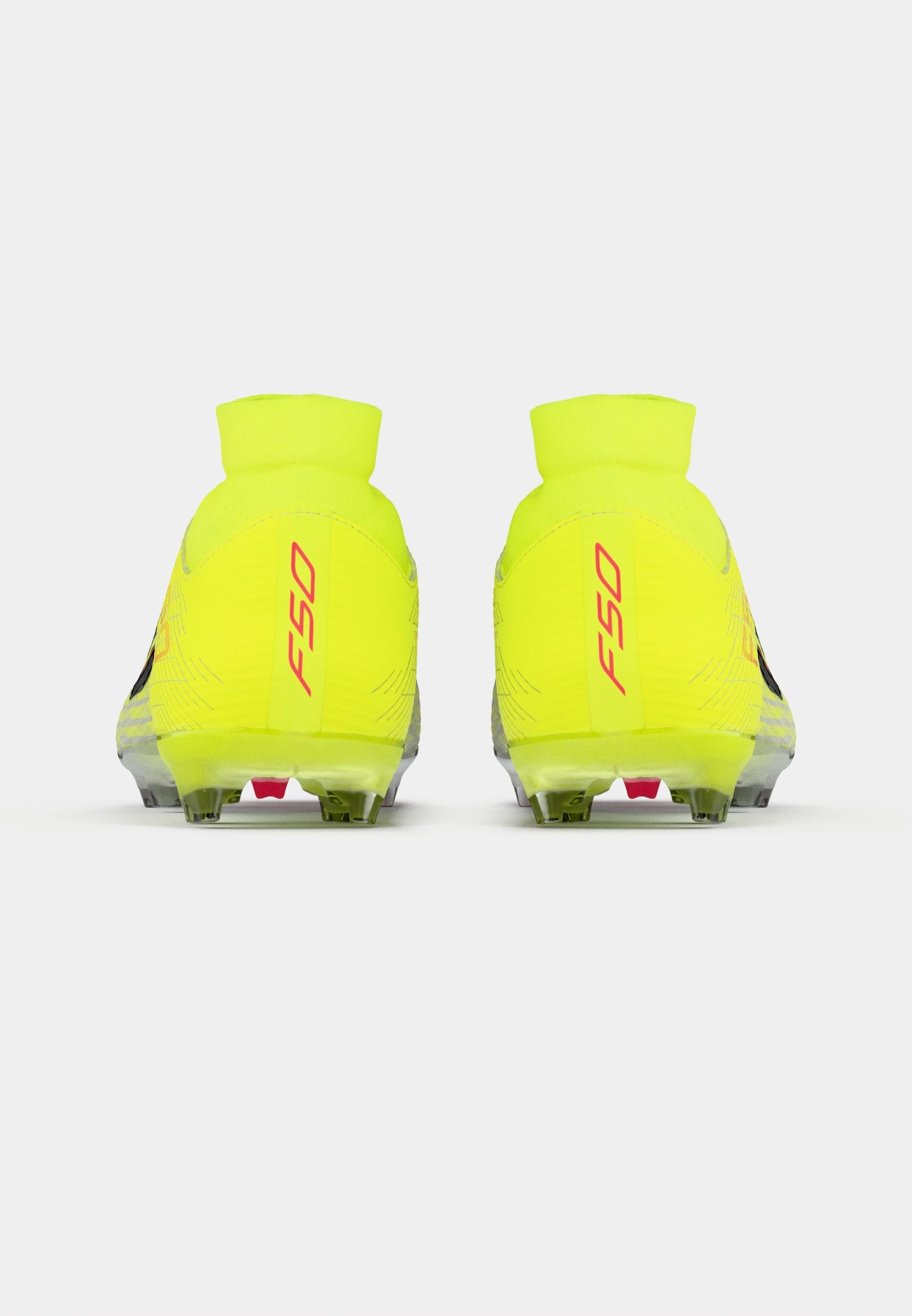 F50 LEAGUE MID CUT FIRM GROUND MULTI GROUND UNISEX - Football boots artificial grass - team solar yellow 2/core black/lucid red
