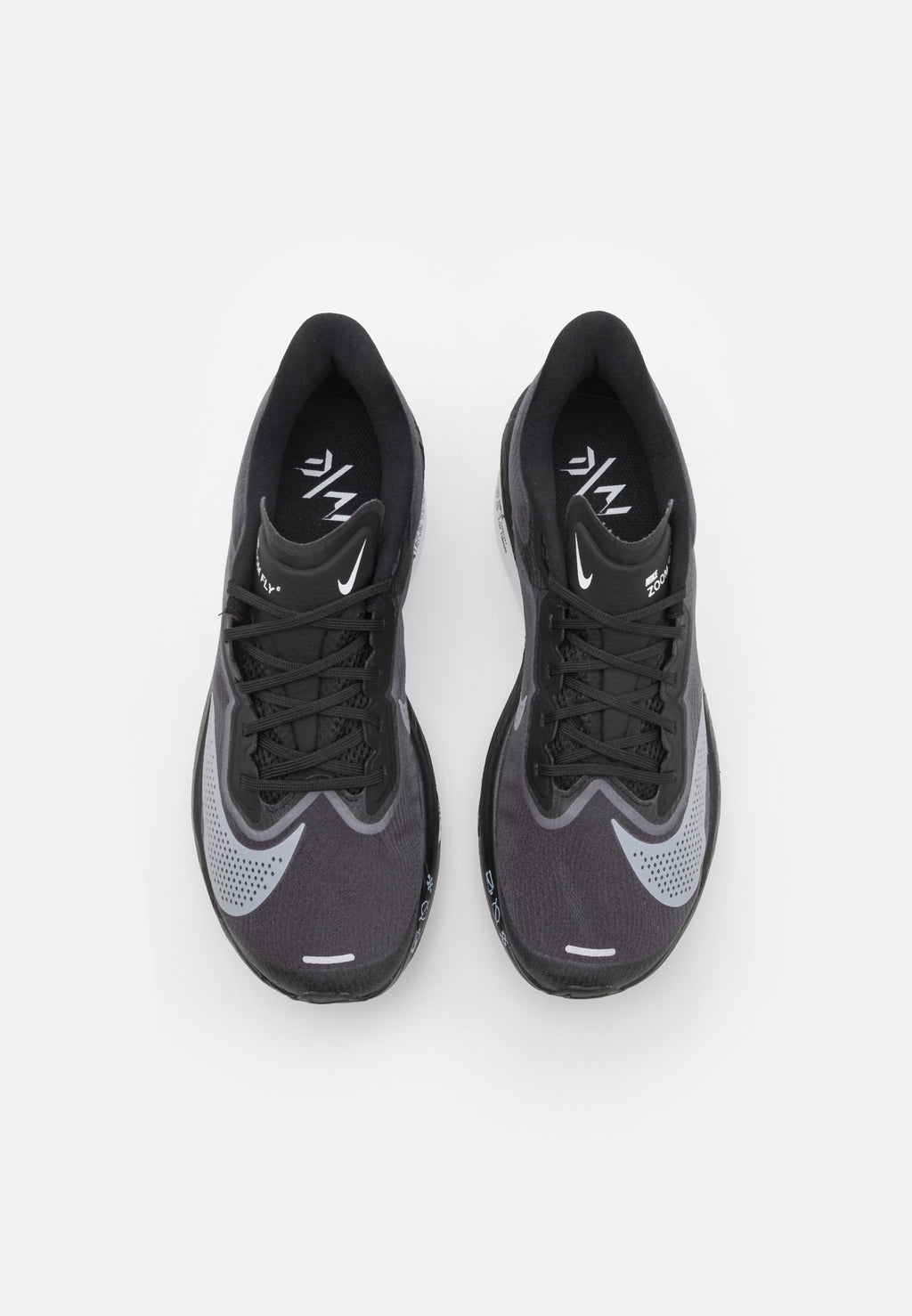ZOOM FLY  - Road running shoes - black/white/light smoke grey