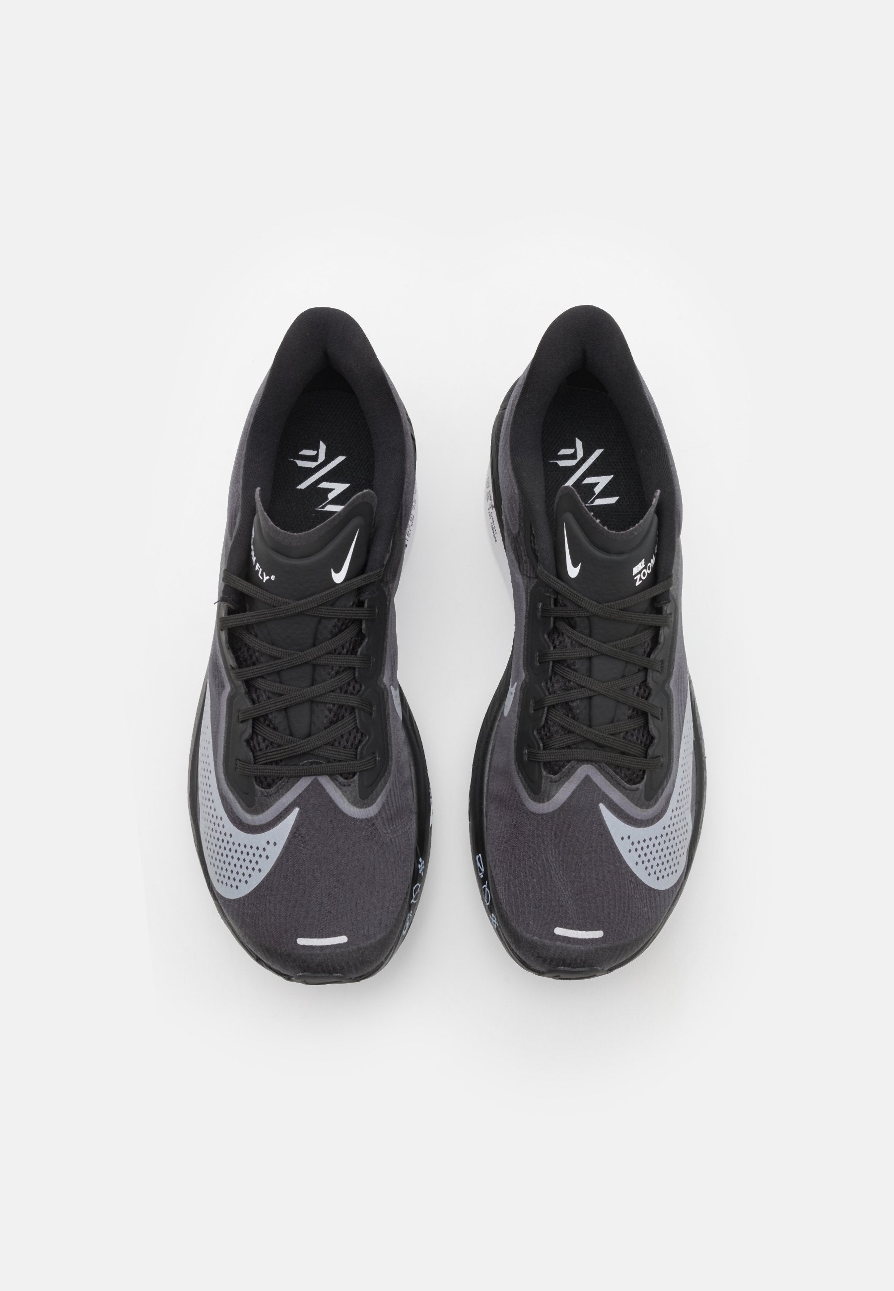 ZOOM FLY  - Road running shoes - black/white/light smoke grey