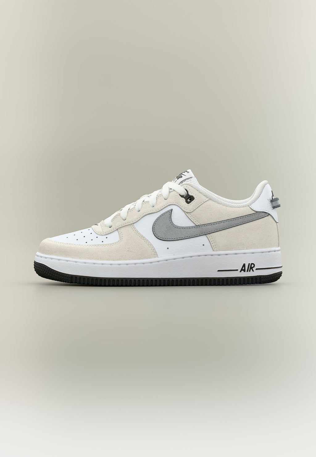 أحذية AIR FORCE 1 07 LV8 UNISEX - أبيض/رمادي معدني بارد/أسود/رمادي بارد/أبيض قمة