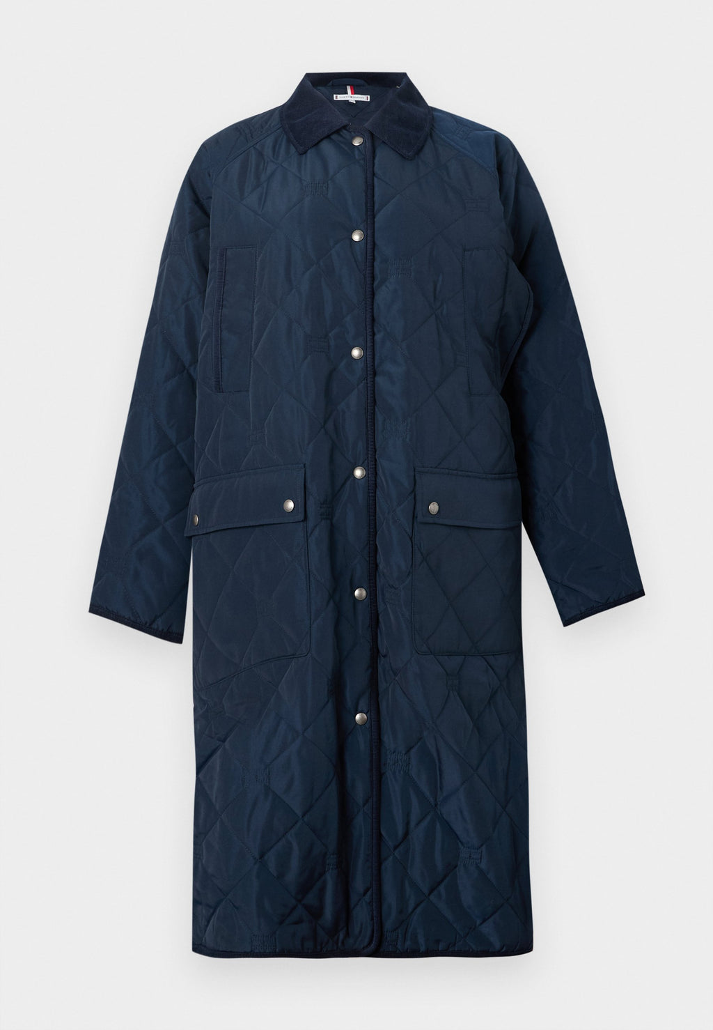 FLAG QUILTED PADDED OVERSIZED LONGLINE COAT - Winter coat - dark night navy