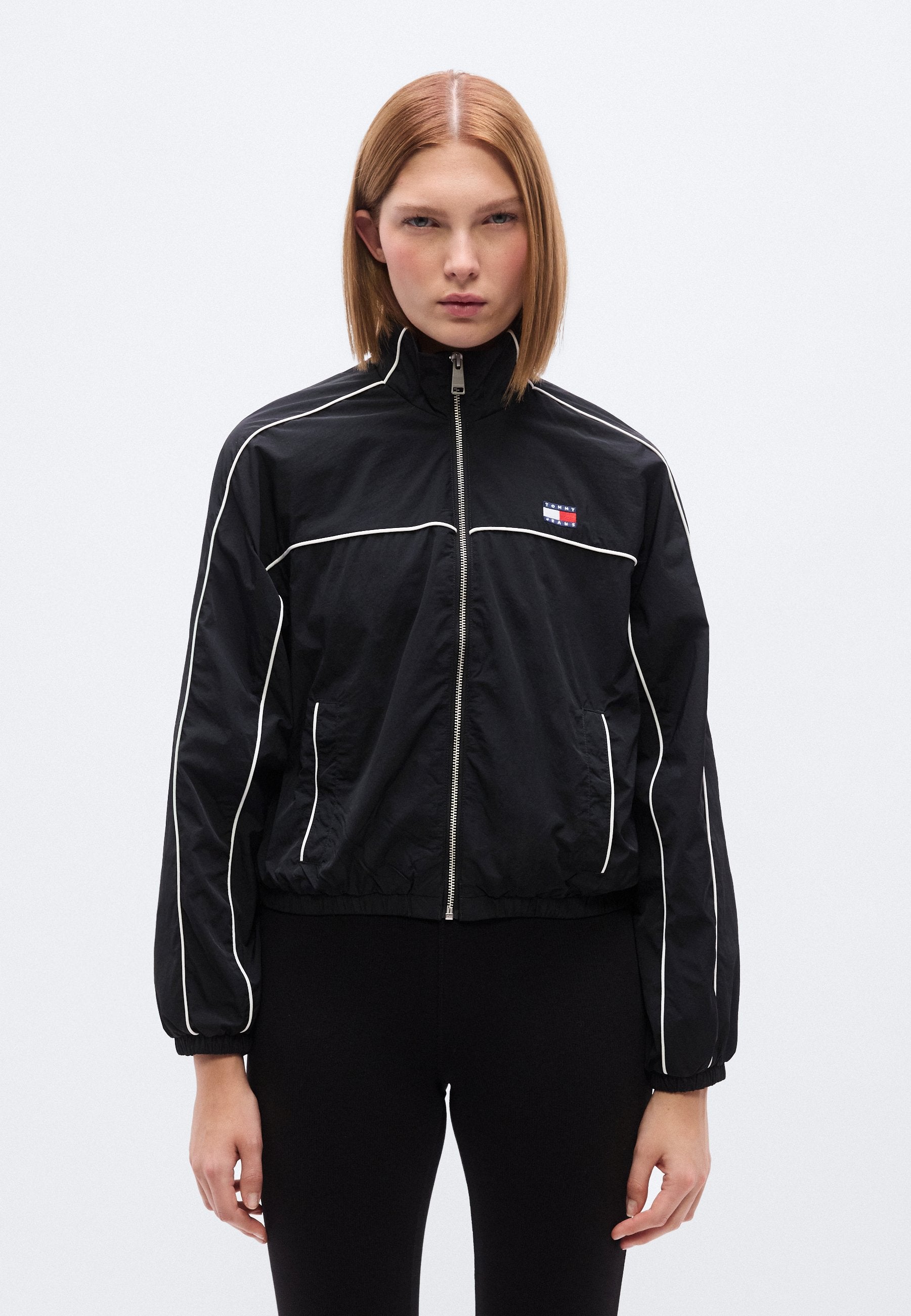 PIPING JACKET - Summer jacket - black