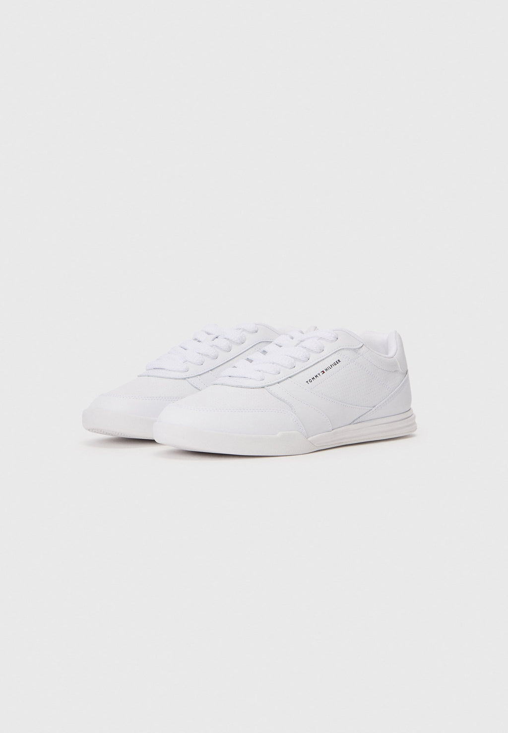 BASKETS À SEMELLE CUP ET LOGO EN CREUX EN CUIR - Baskets - blanc