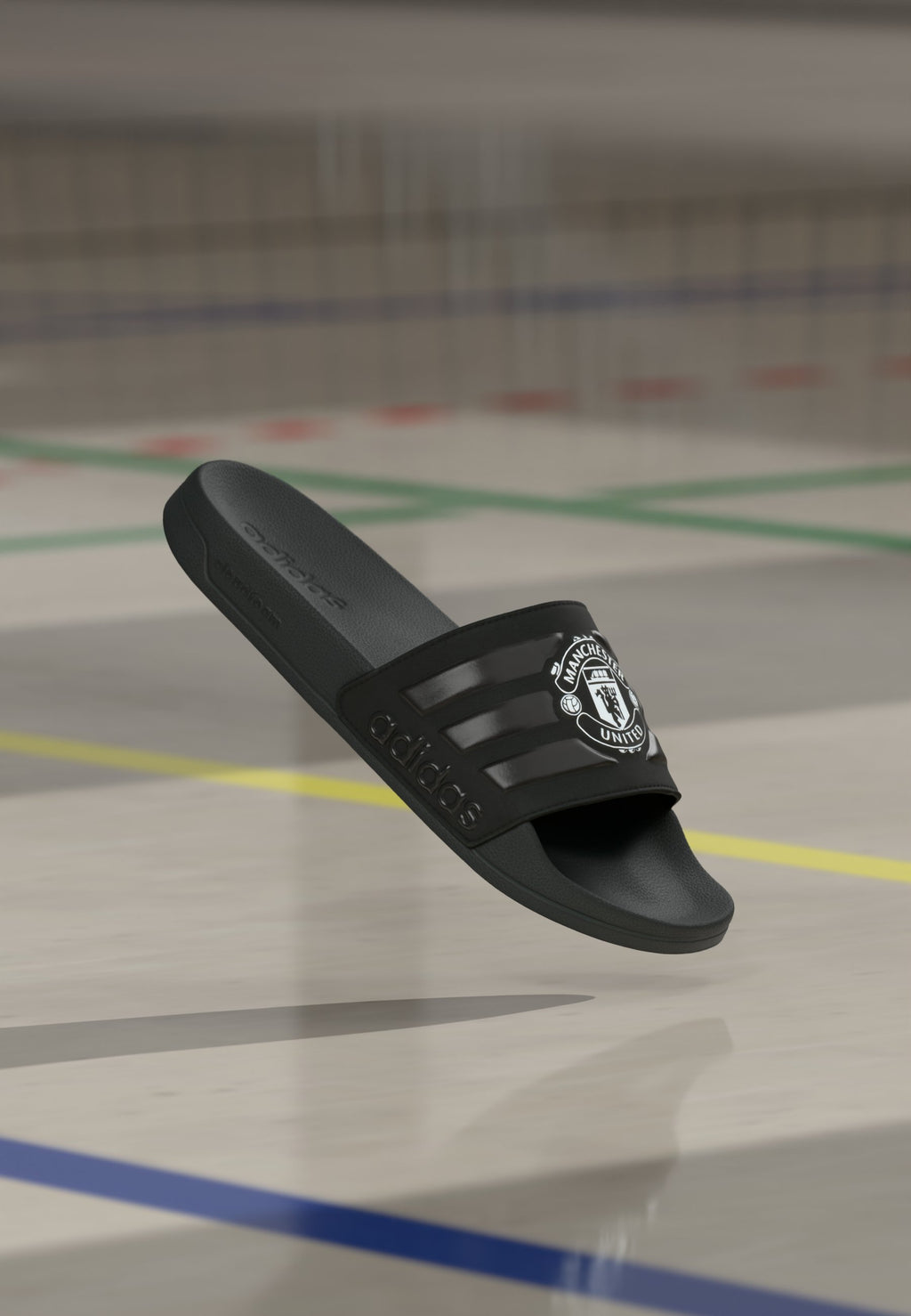 ADILETTE MANCHESTER UNITED UNISEX - Pool slides - core black
