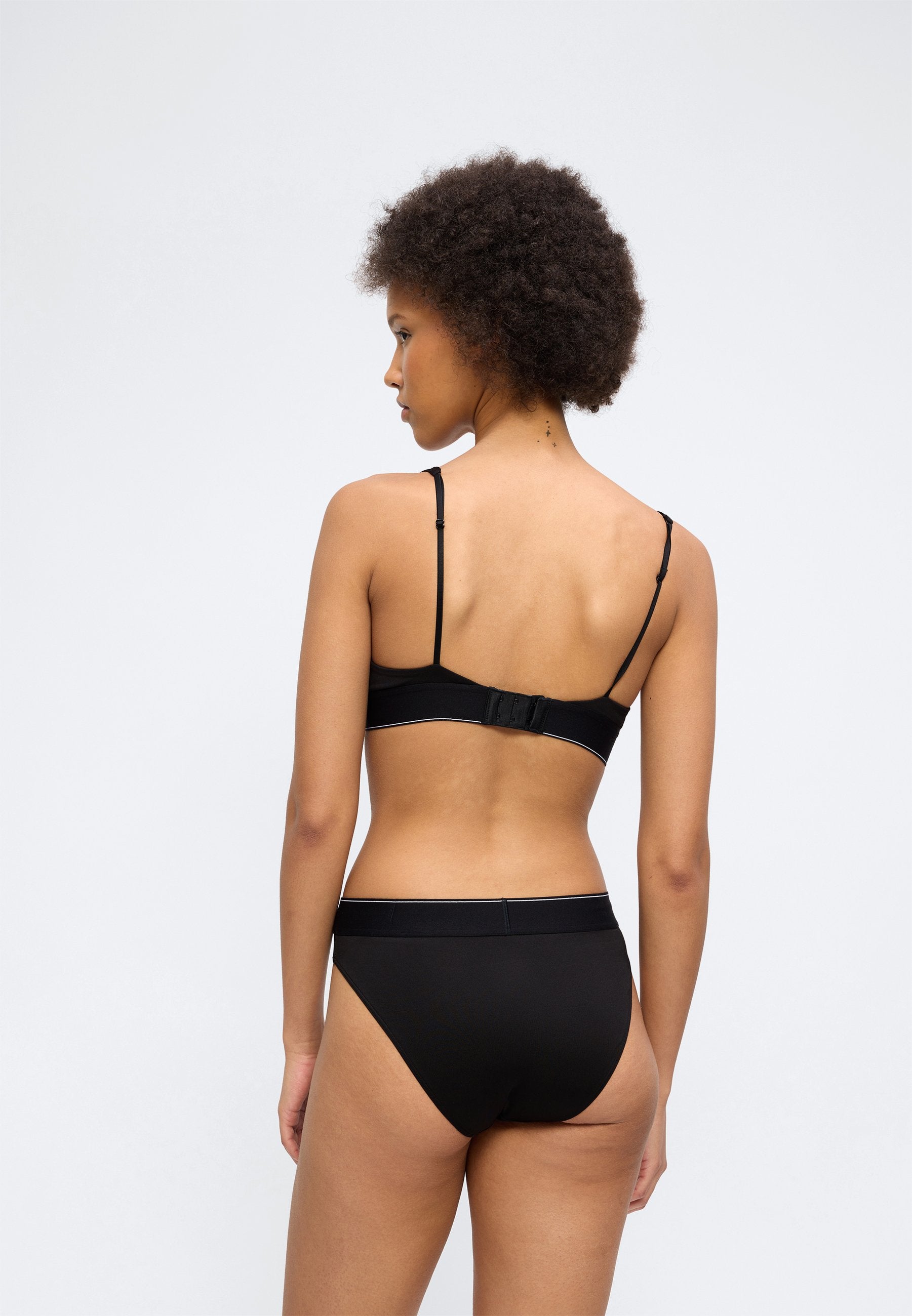 HIGH WAIST BIKINI - CK GRAPHIC - Briefs - black