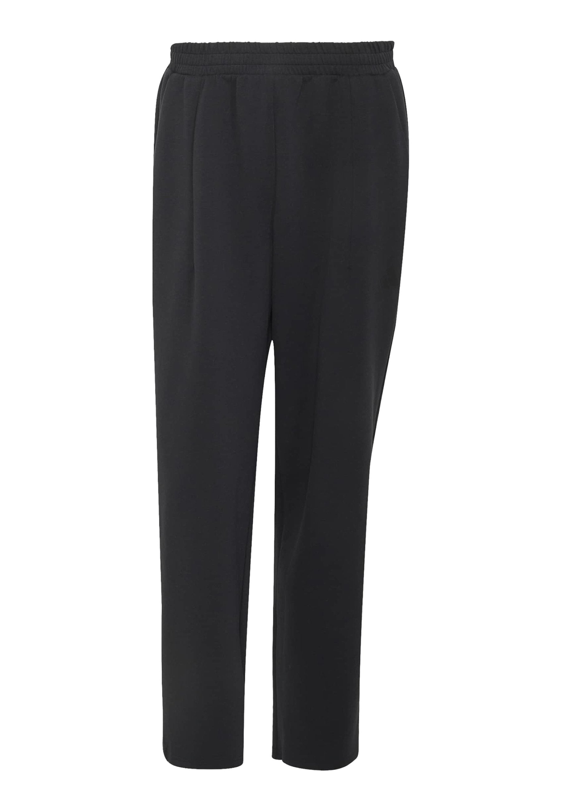 SOFT LUX STRAIGHT LEG PANTS - Tracksuit bottoms - black