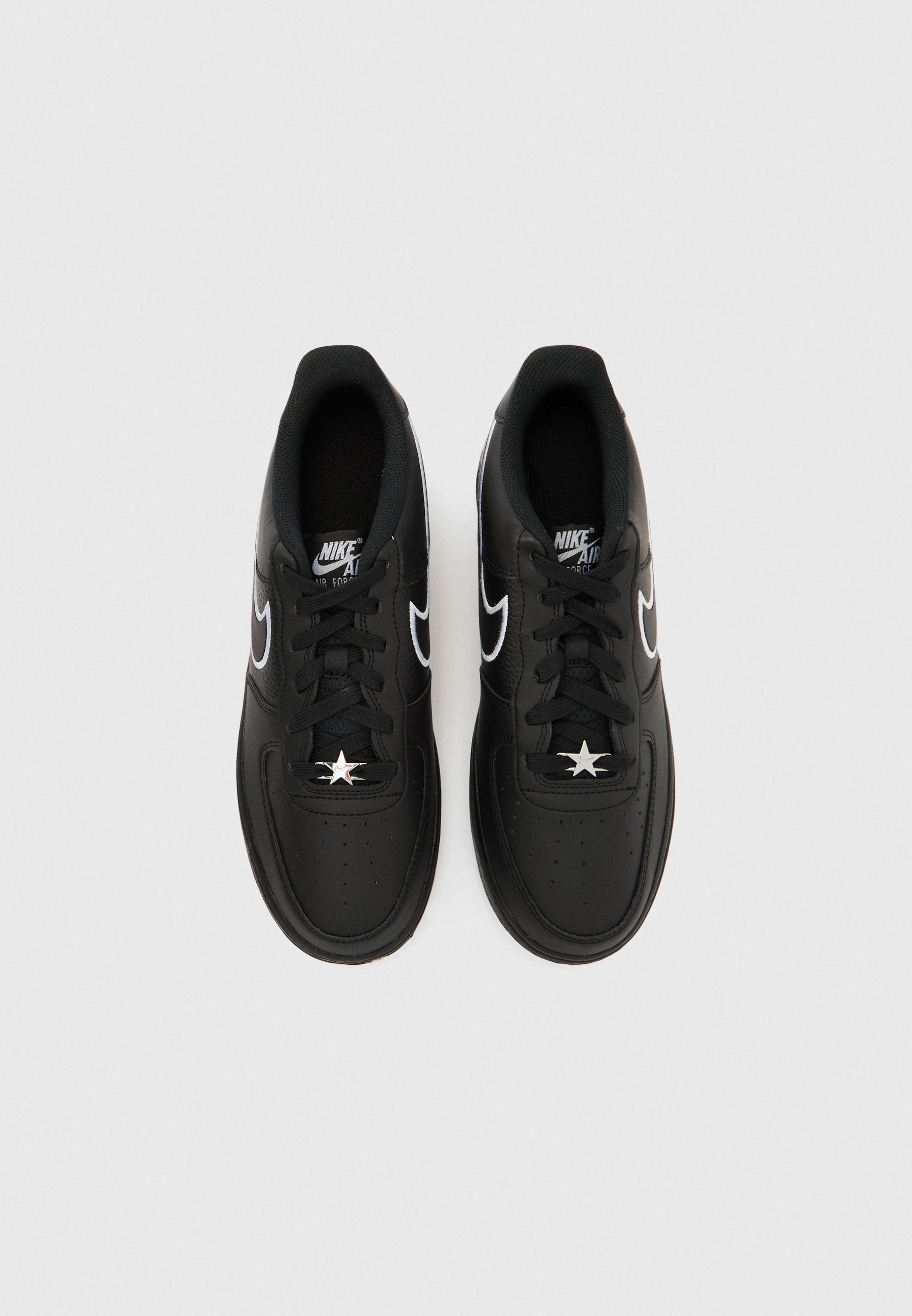 AIR FORCE 1 UNISEXE - Baskets - noir/blanc/argenté