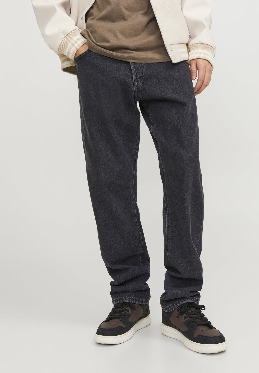 Relaxed Fit JJICHRIS JJORIGINAL SQ 737 NOOS - Jean coupe décontractée - denim noir