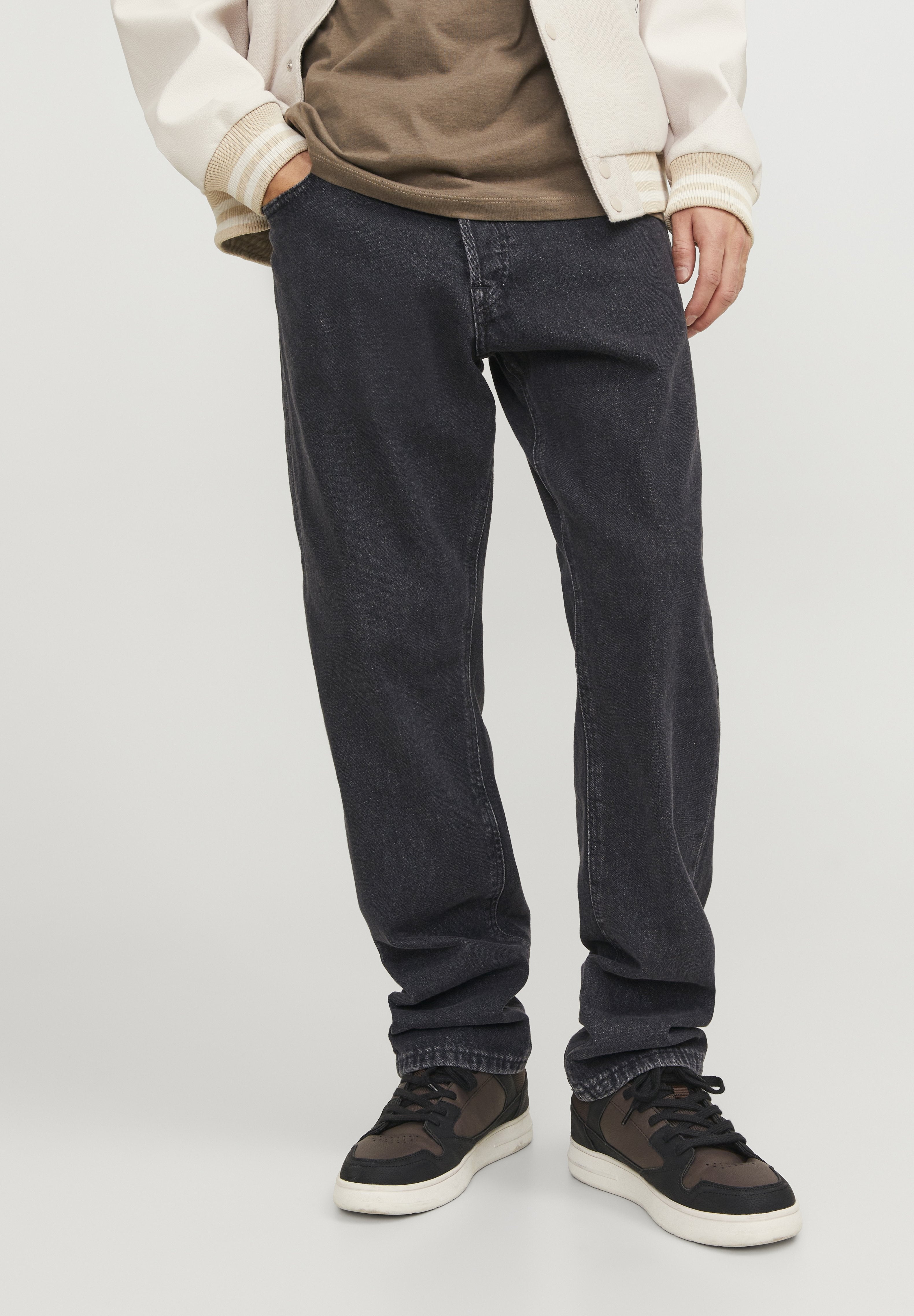 Relaxed Fit JJICHRIS JJORIGINAL SQ 737 NOOS - Jean coupe décontractée - denim noir