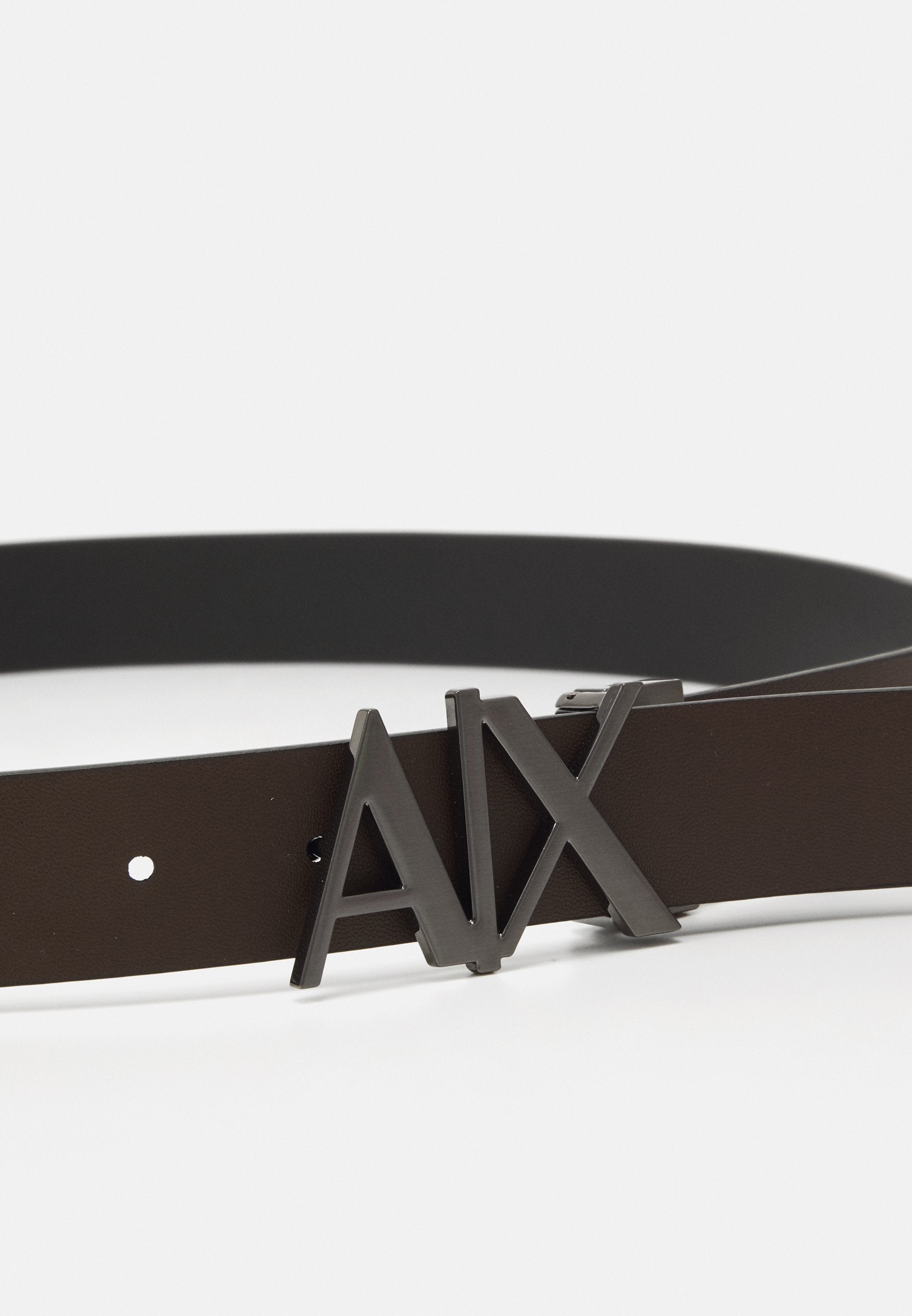 REVERSIBLE PLATE UNISEX - Belt - black/dark brown