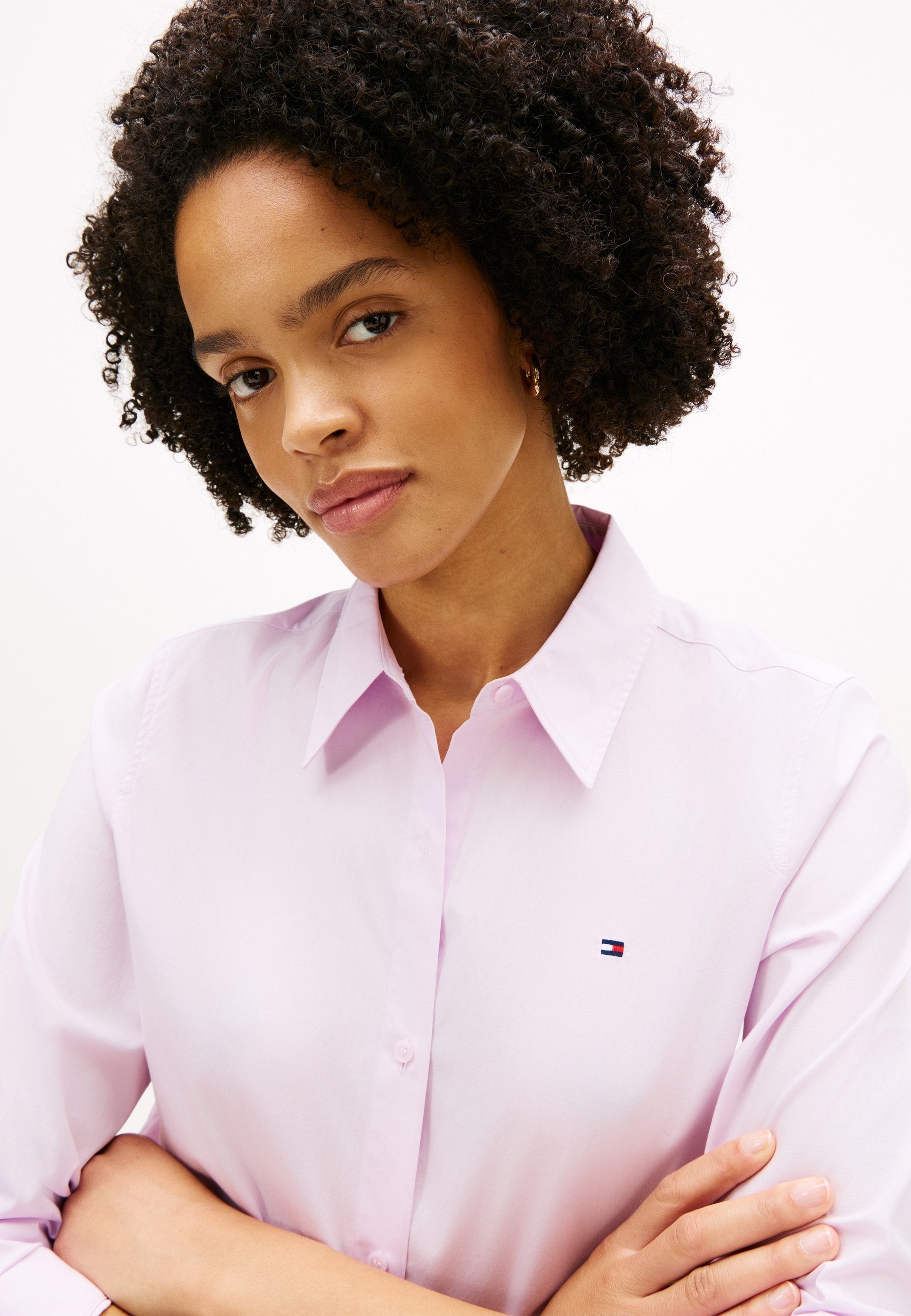 REGULAR CLASSIC SHIRT - Button-down blouse - lilac powder