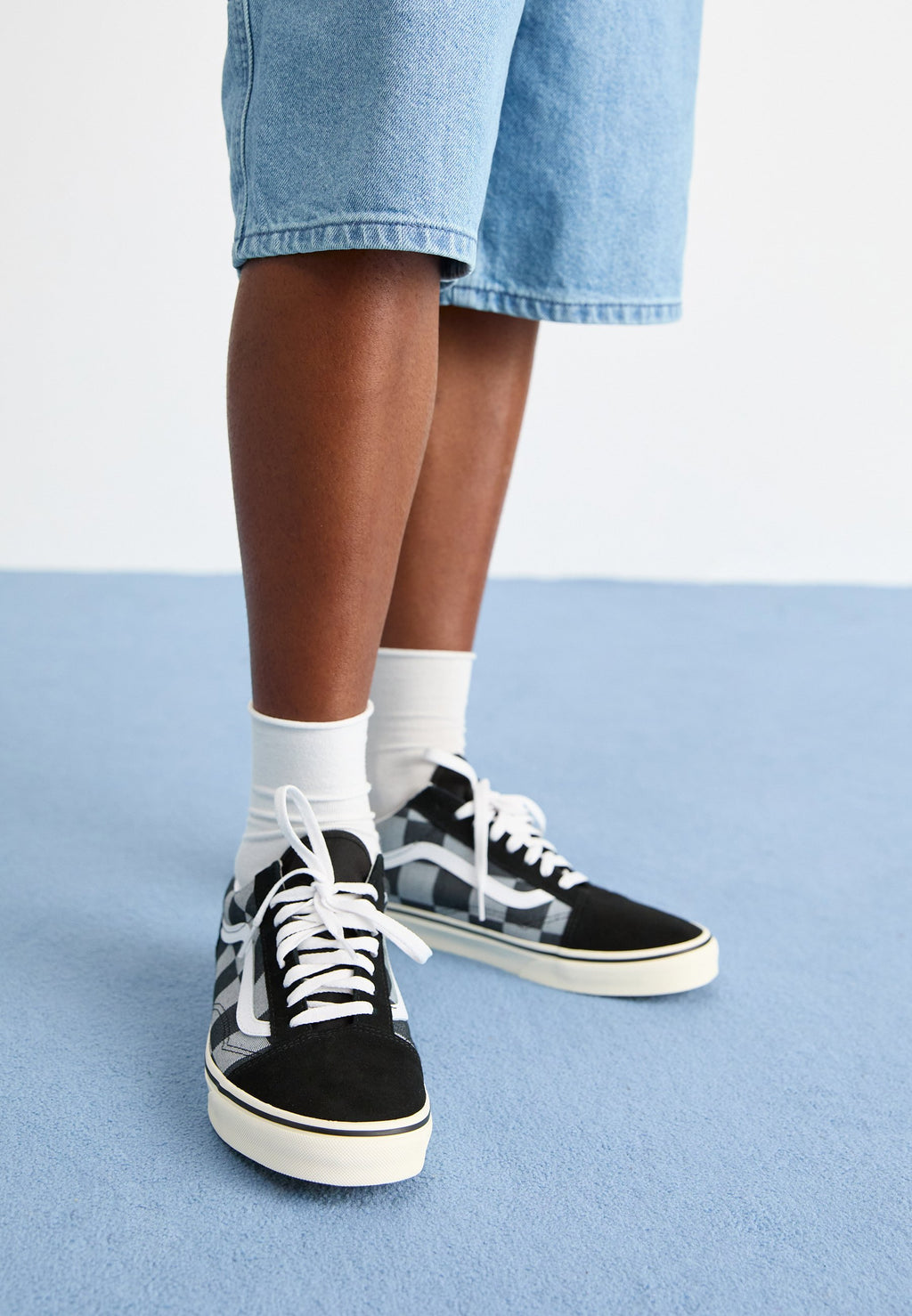 OLD SKOOL UNISEX - Trainers - mono checkerboard black