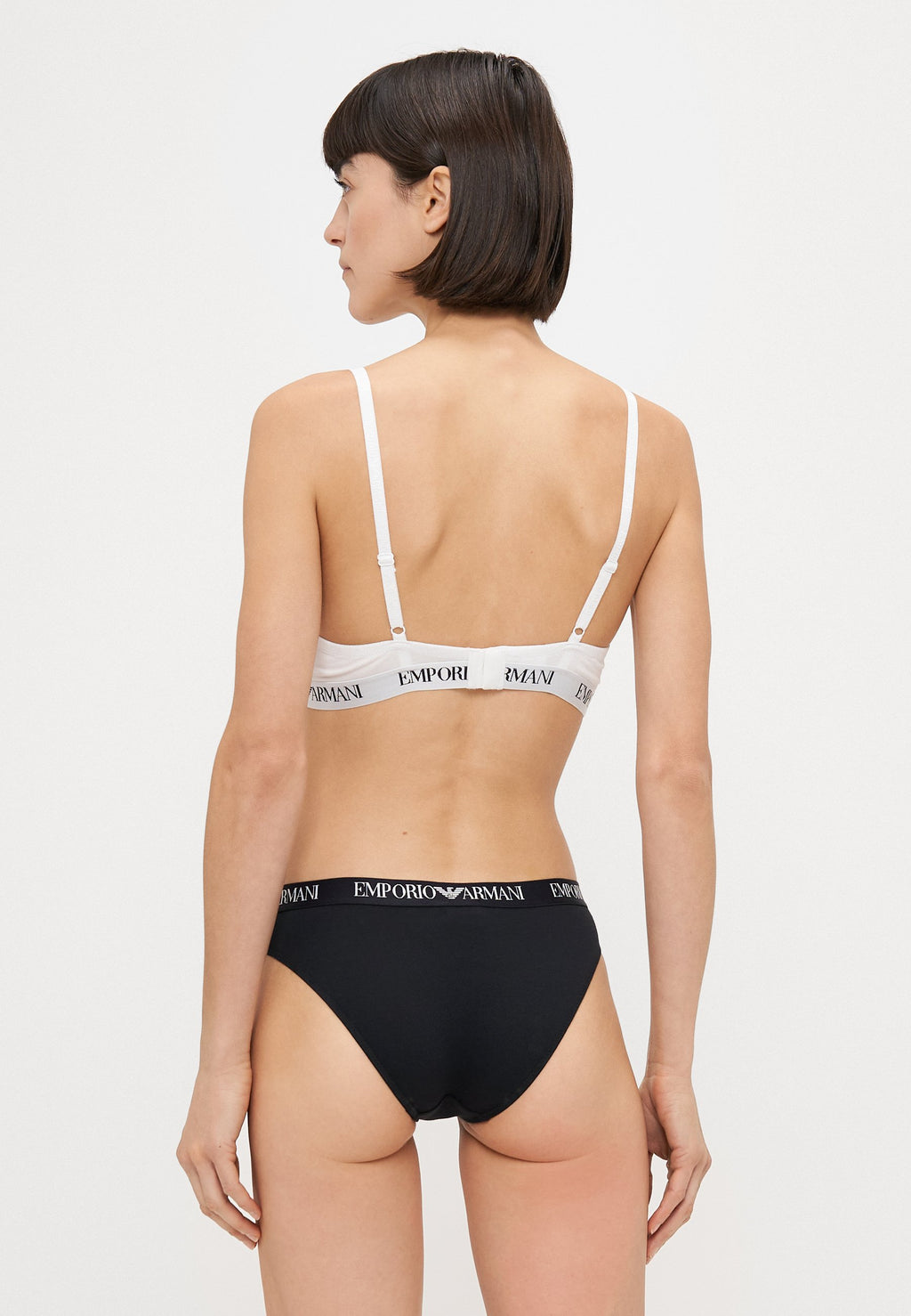 PADDED TRIANGLE BRA - Triangle bra - white