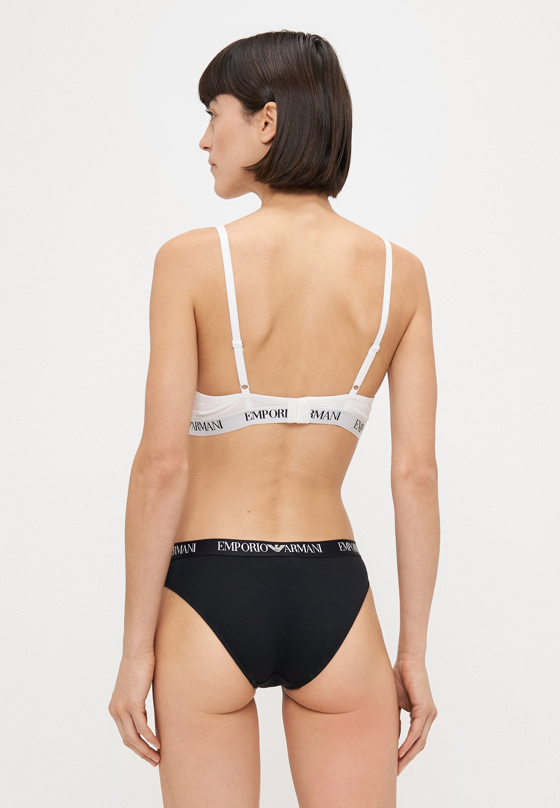 PADDED TRIANGLE BRA - Triangle bra - white