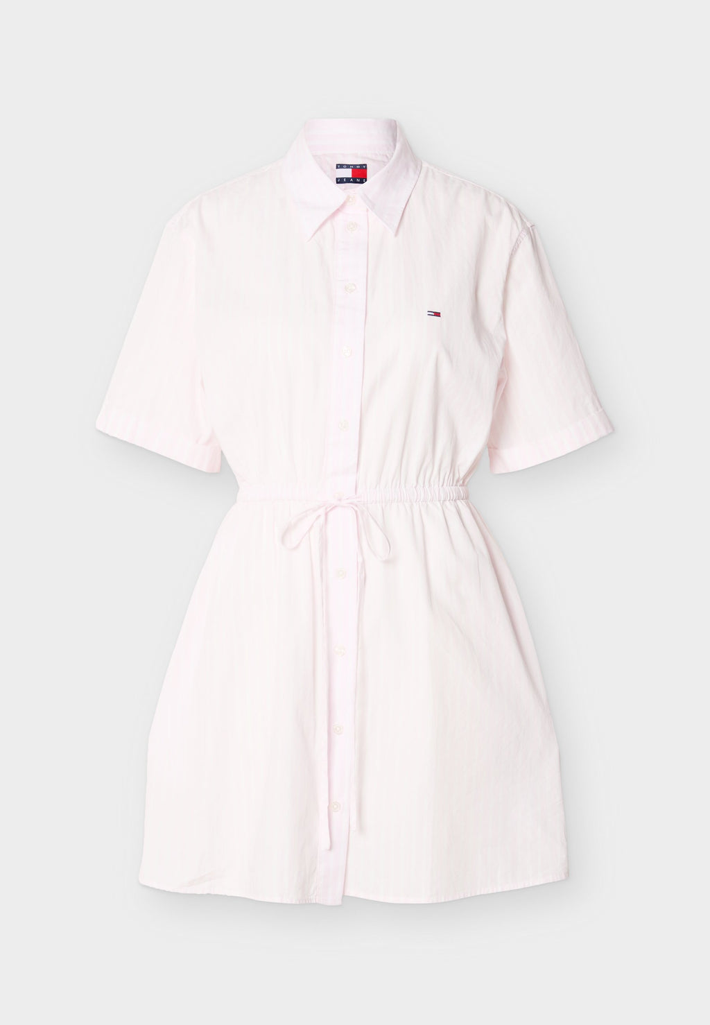 ROBE CHEMISE RAYÉE - Robe chemise - rose nacré
