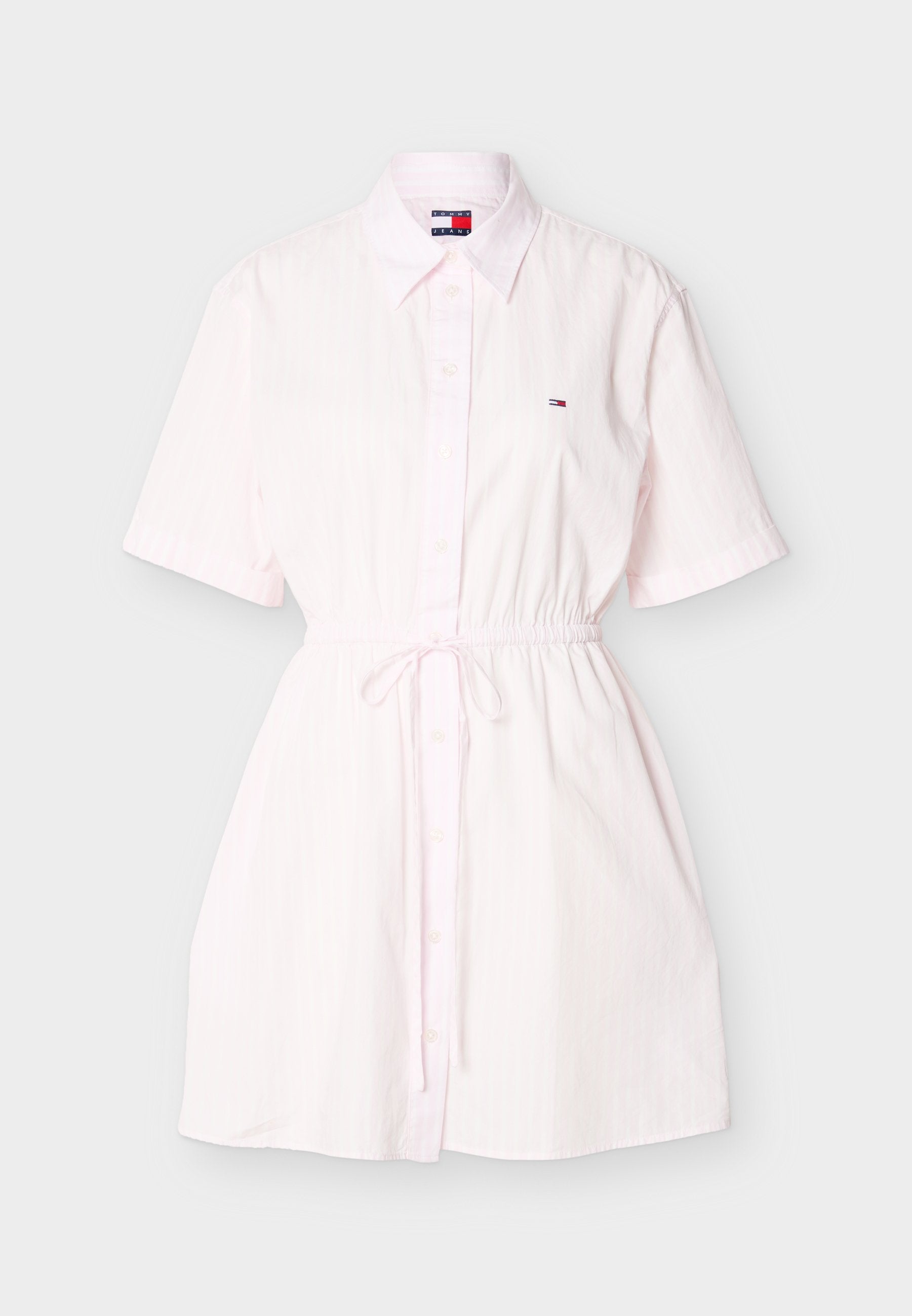 ROBE CHEMISE RAYÉE - Robe chemise - rose nacré