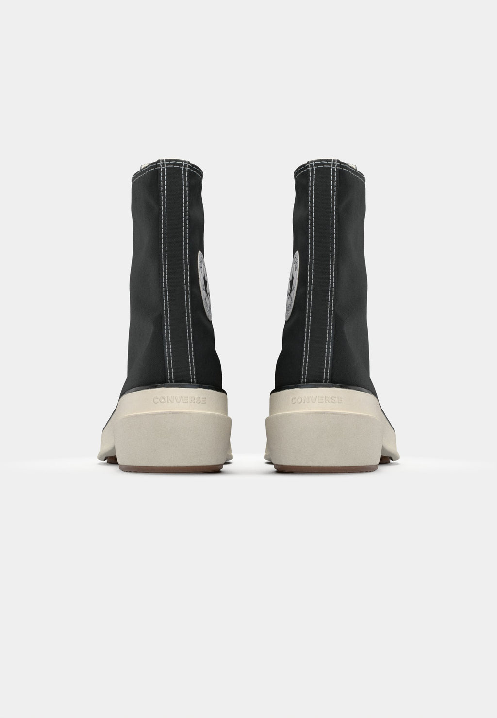 CHUCK 70 DE LUXE POINTED - Yüksek bilekli spor ayakkabı - siyah/beyaz