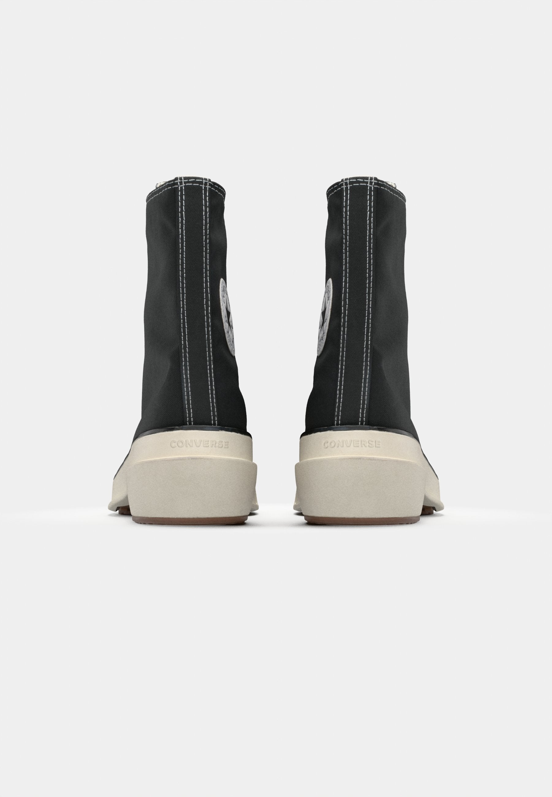 CHUCK 70 DE LUXE POINTED - Yüksek bilekli spor ayakkabı - siyah/beyaz