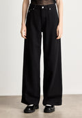 MID RISE LOOSE - Loose Jeans - denim black