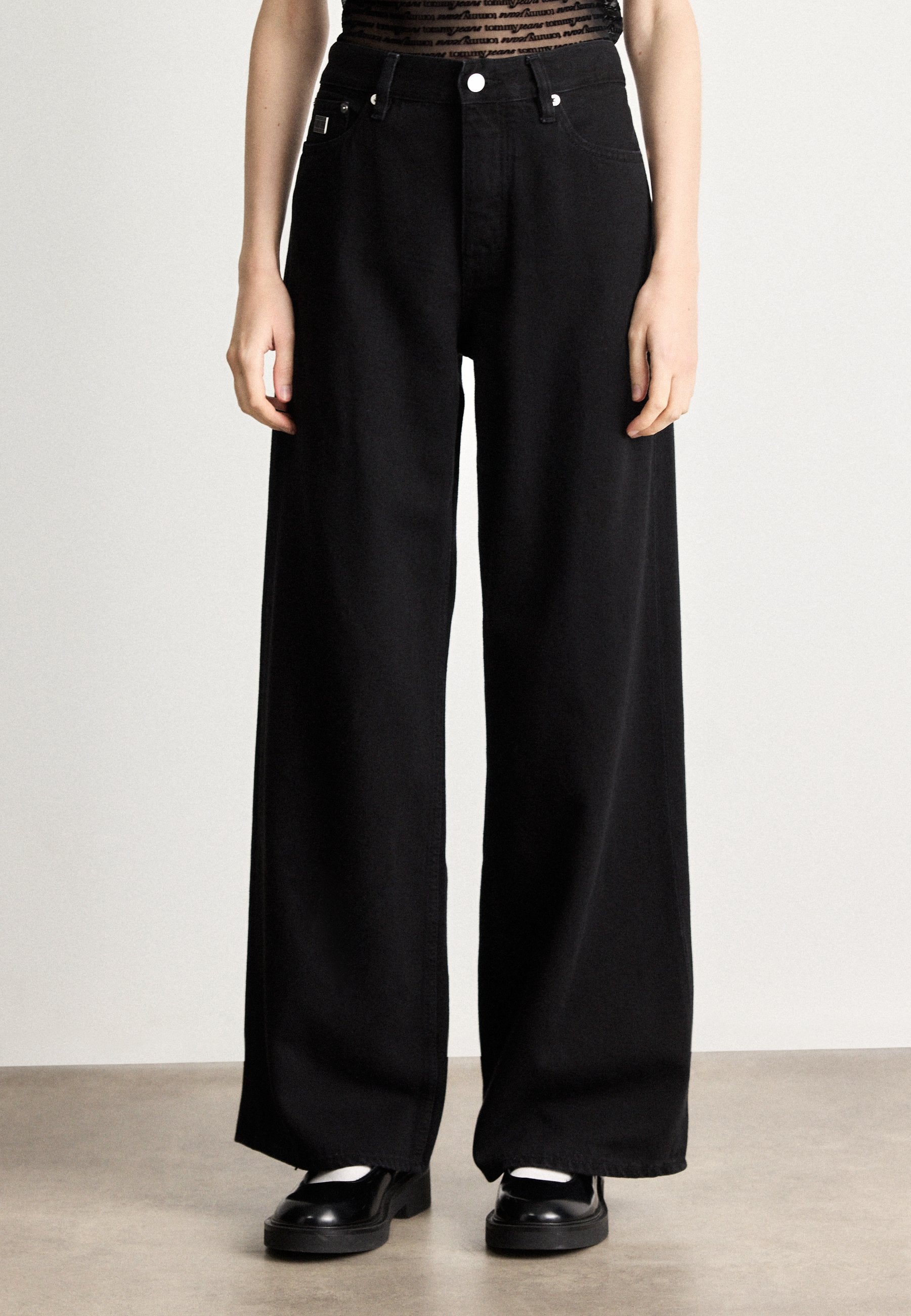 MID RISE LOOSE - Loose Jeans - denim black