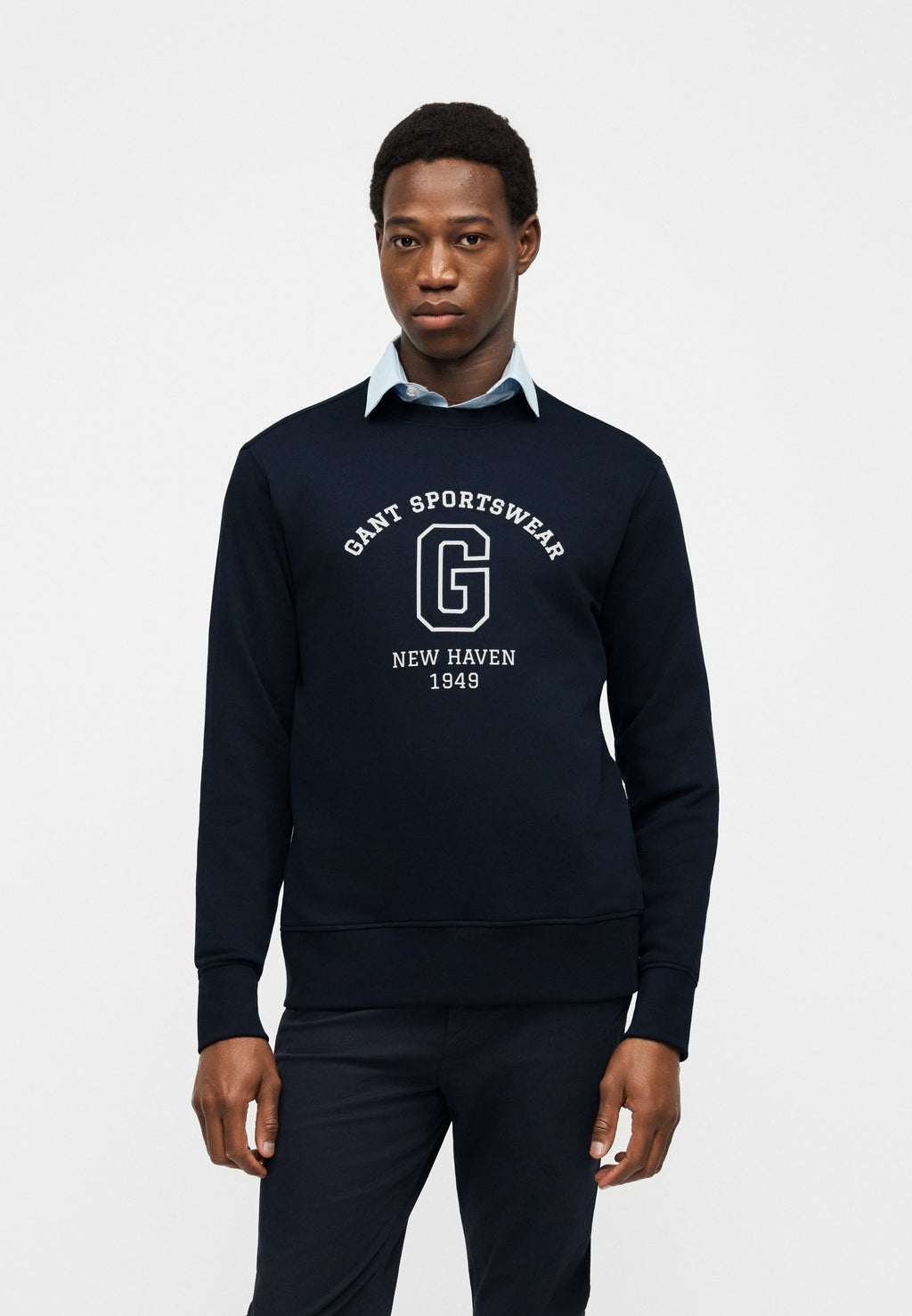 GRAPHIC CREW NECK - Sweatshirt - evening blue