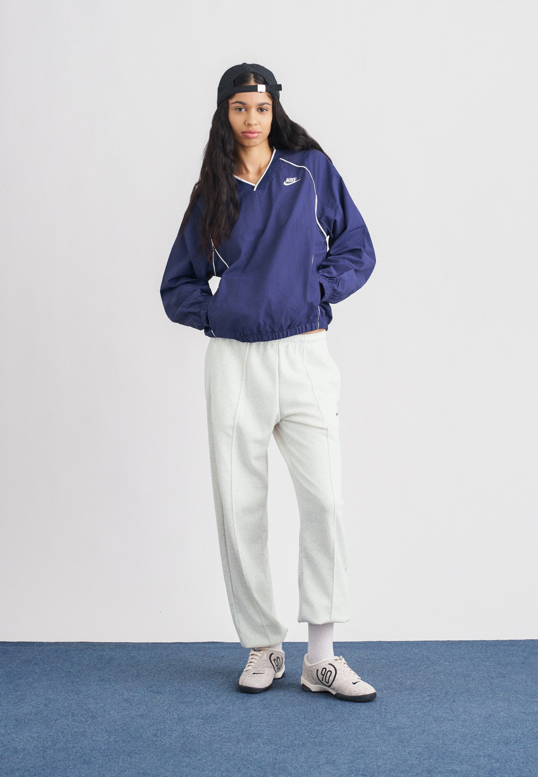 Tracksuit bottoms - birch heather/white/black