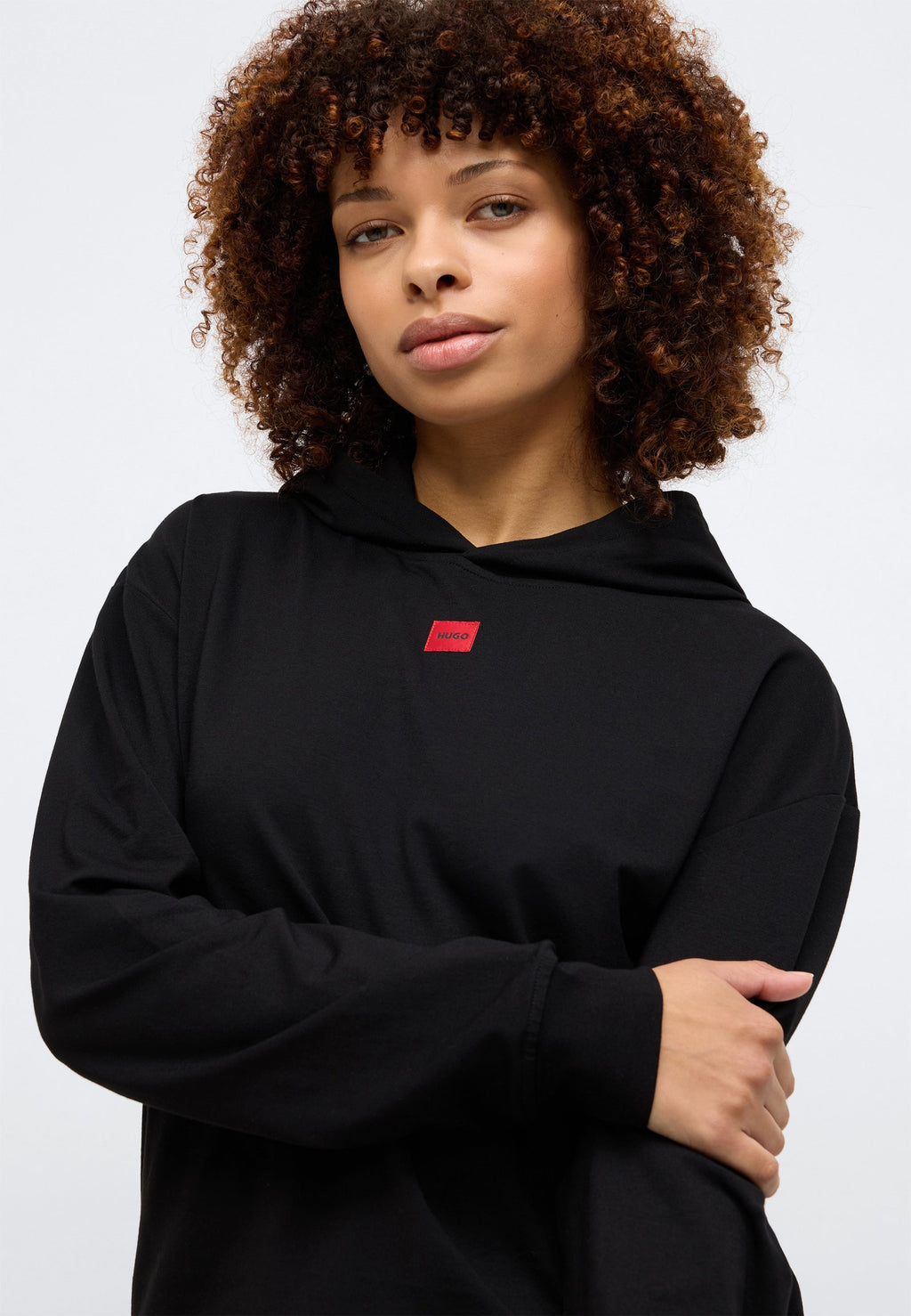 SIGNATURE HOODIE - Pyjama top - black