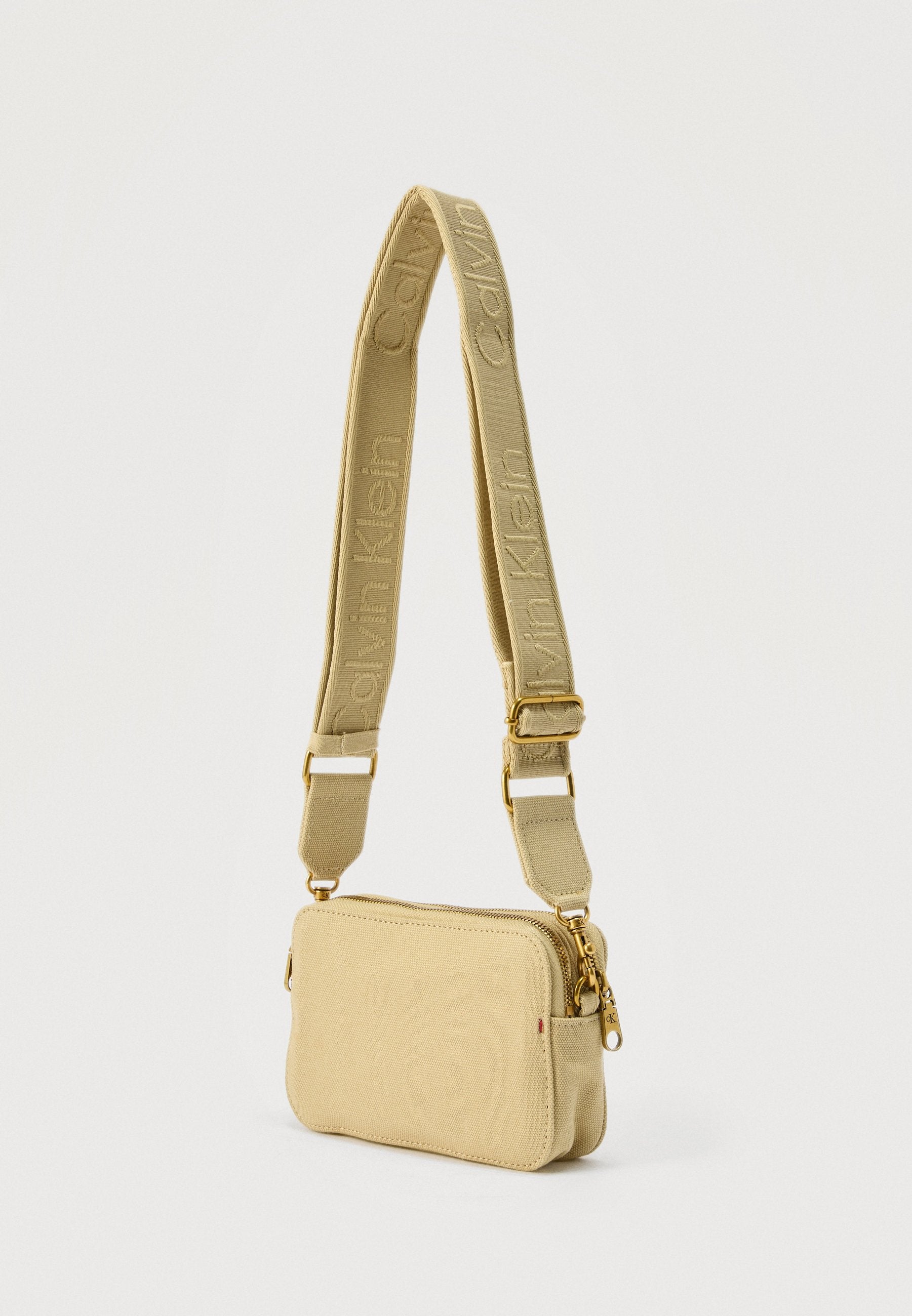 WEBBING STRAP CAMERA BAG - Camera bag - beige
