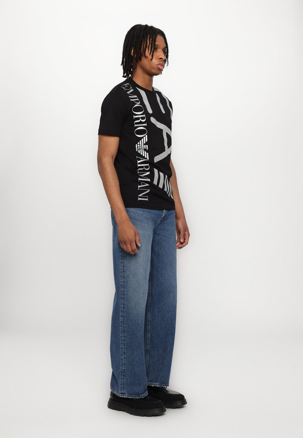 T-SHIRT SÉRIE LOGO TRAIN UNISEXE - T-shirt imprimé - black/silver