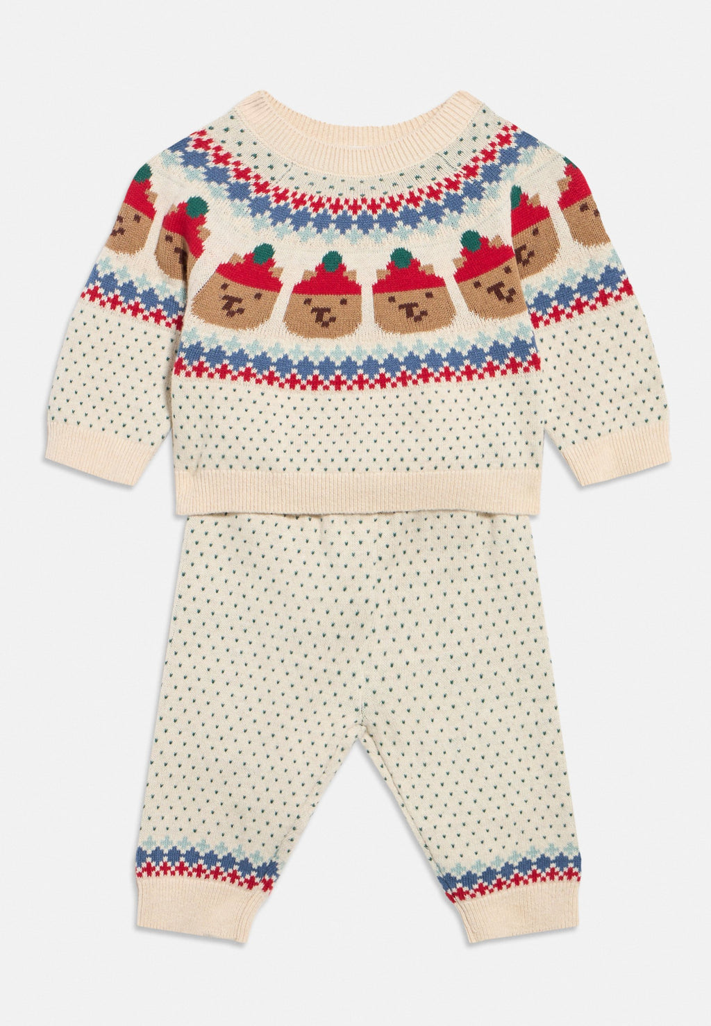BABY BEAR FAIR ISLE SWEATER OUTFIT SET - Jumper - beige