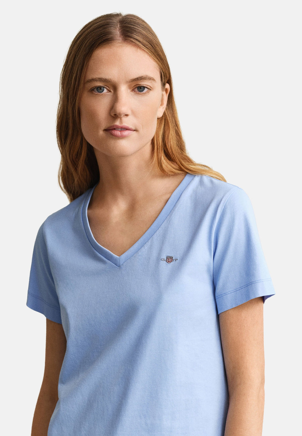 SHIELD V NECK - Basic T-shirt - palace blue