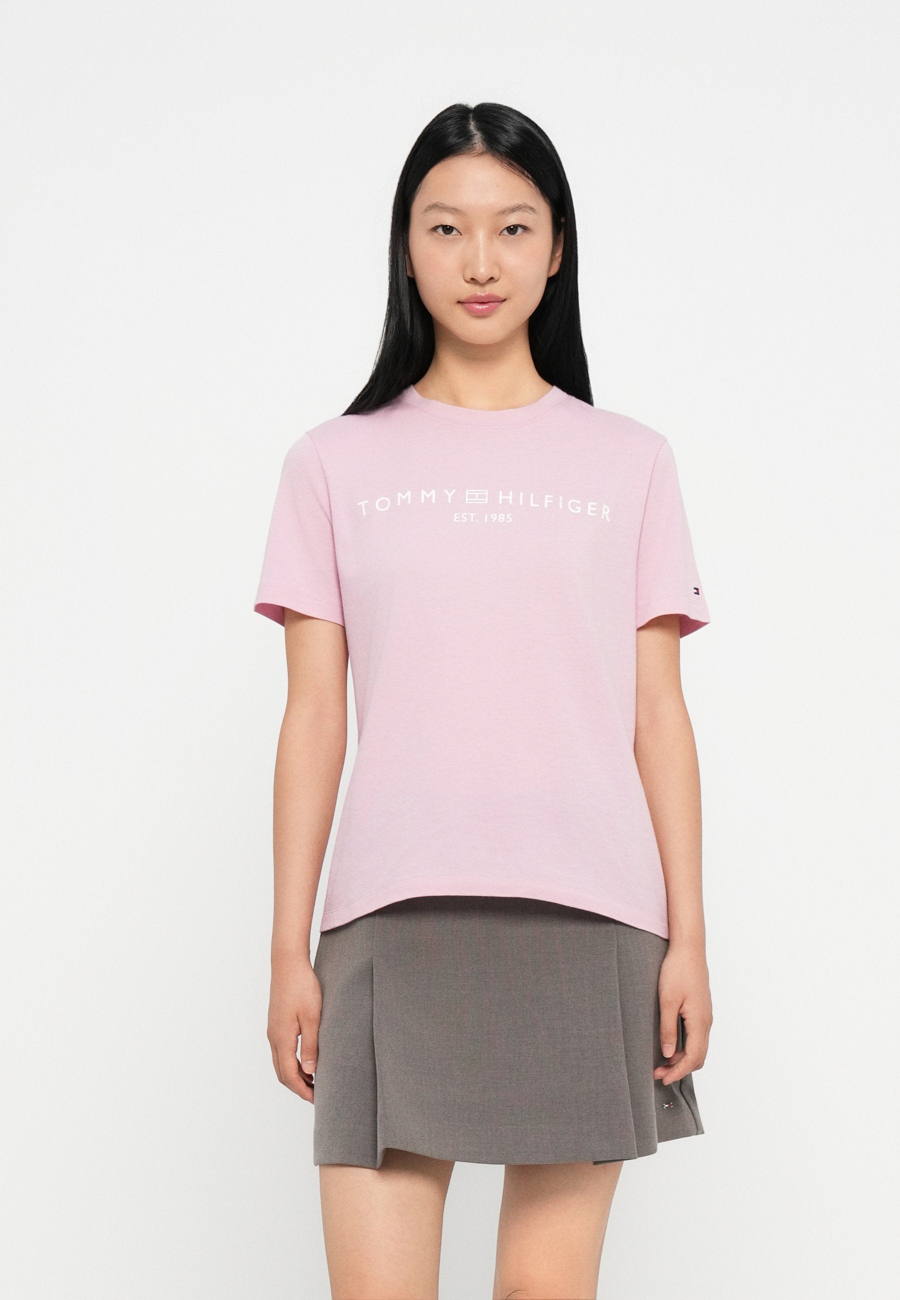 Print T-shirt - bonita pink