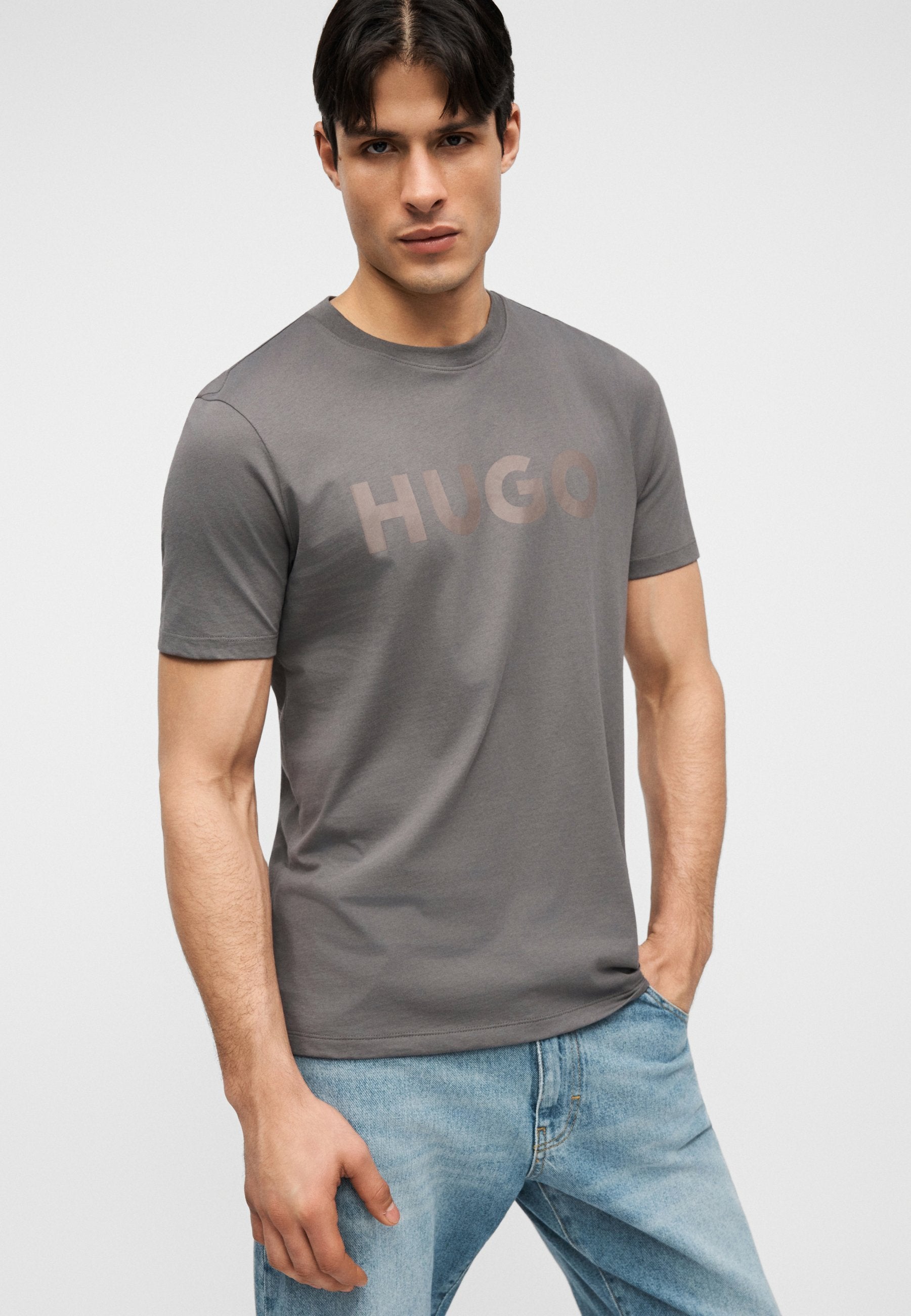 DULIVIO - T-shirt imprimé - gris foncé