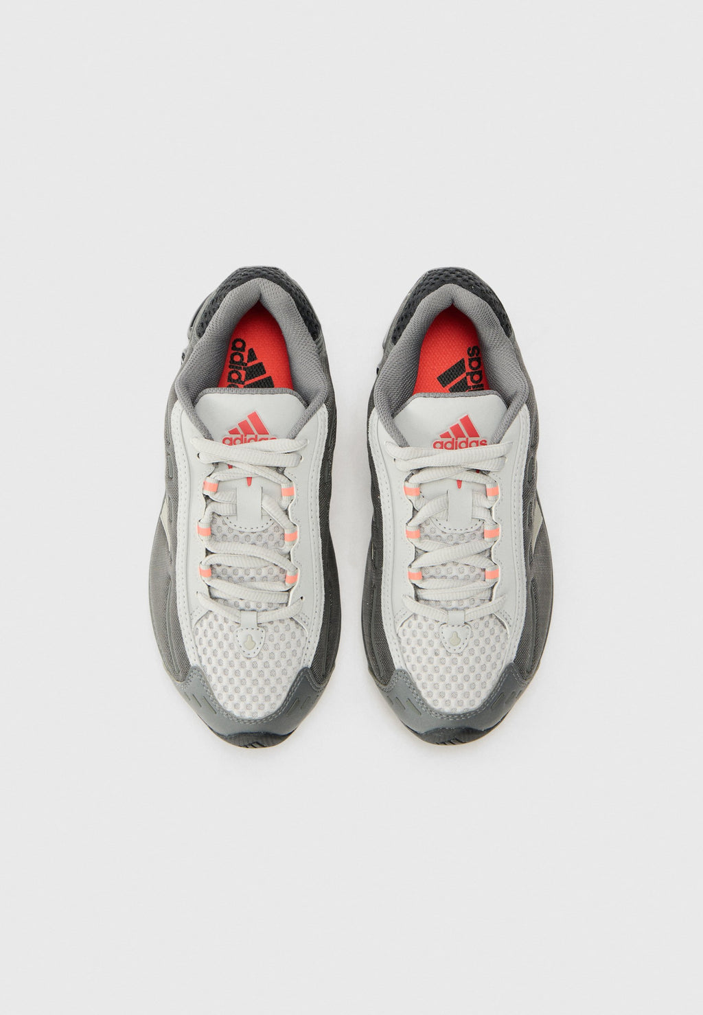 MEGARIDE UNISEX - Baskets basses - gris/rouge vif