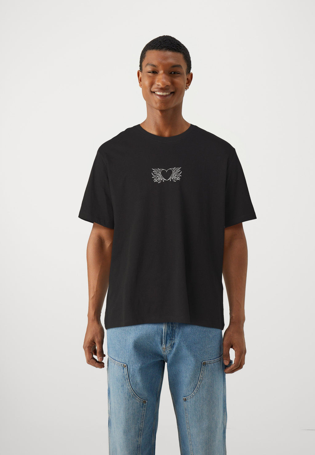 JJWOLFIE 5 PACK - Print T-shirt - chocolate brown /white/moonbeam/black