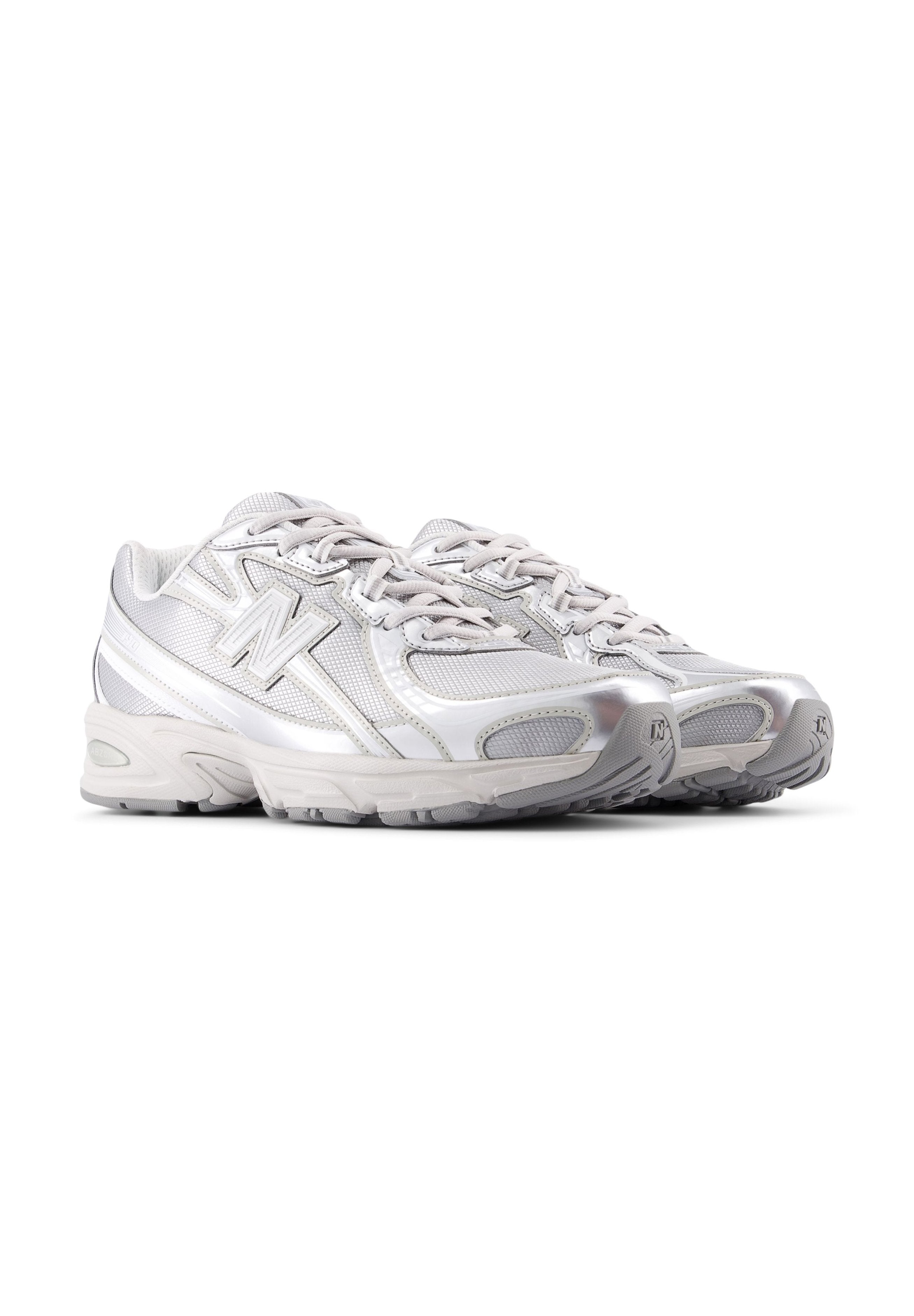 Trainers - metallic silver metallic silver
