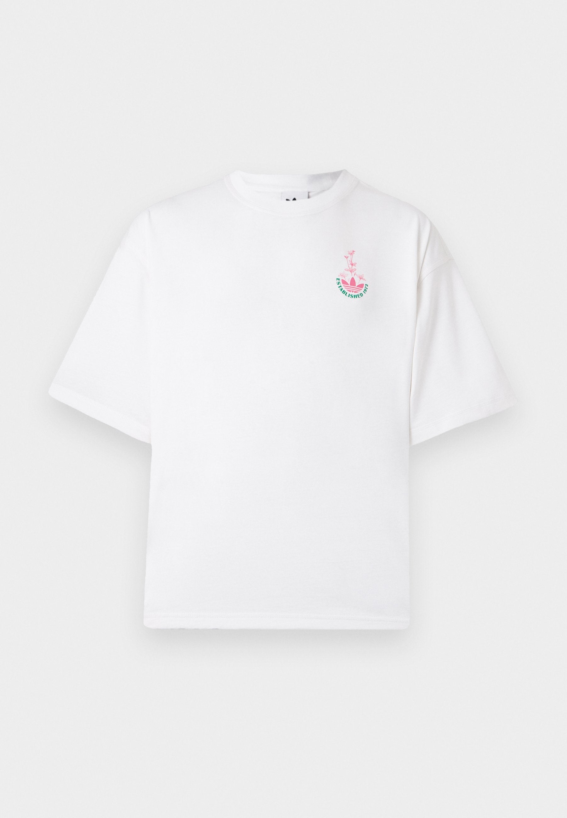 BOTANICAL GRAPHIC OVERSIZED TEE UNISEX - Print T-shirt - white