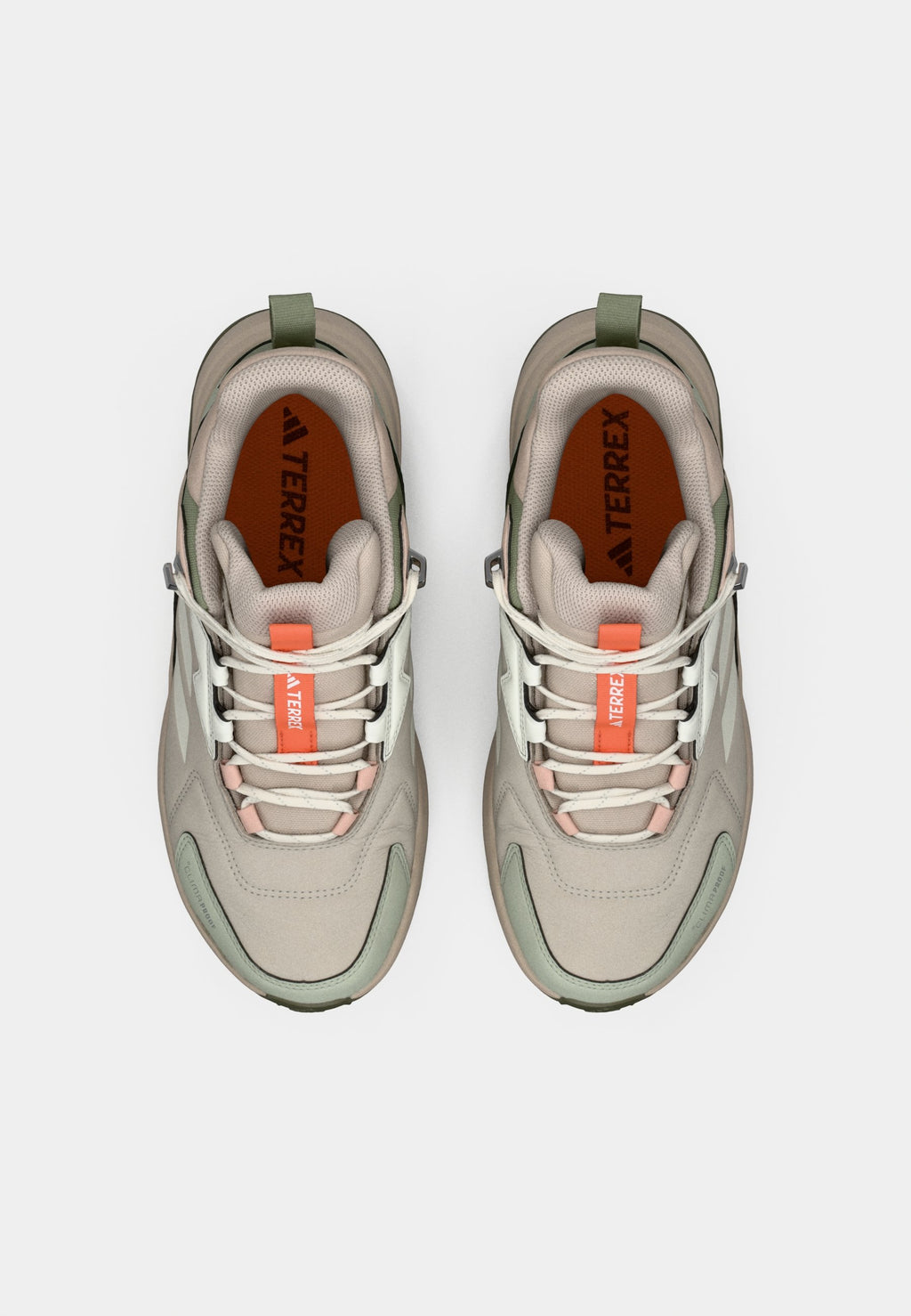 ANYLANDER MID - Hiking shoes - off white/halo green