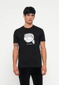 CREW NECK - Print T-shirt - silver coloured