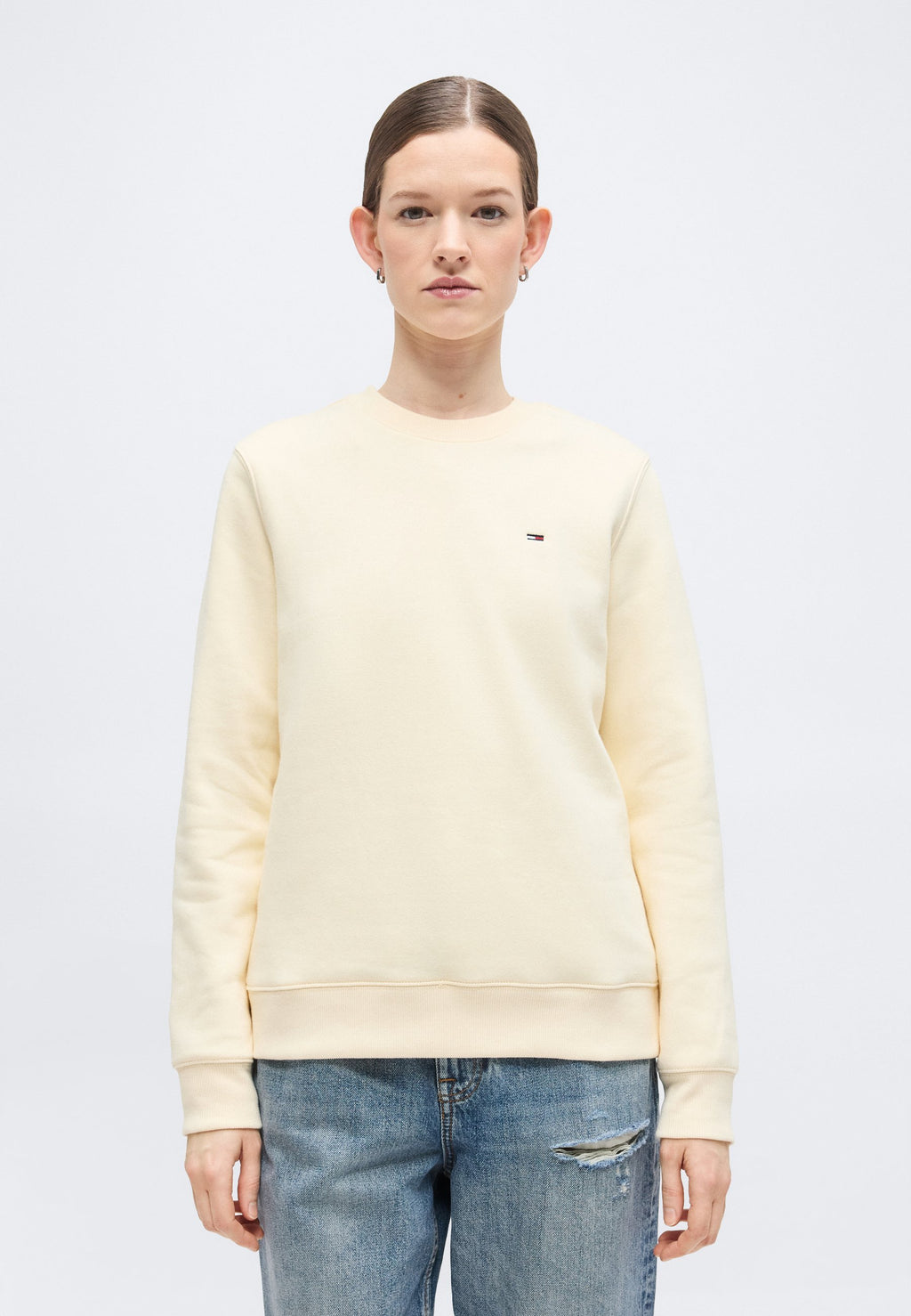 FLAG CREW - Sweatshirt - almost yellow