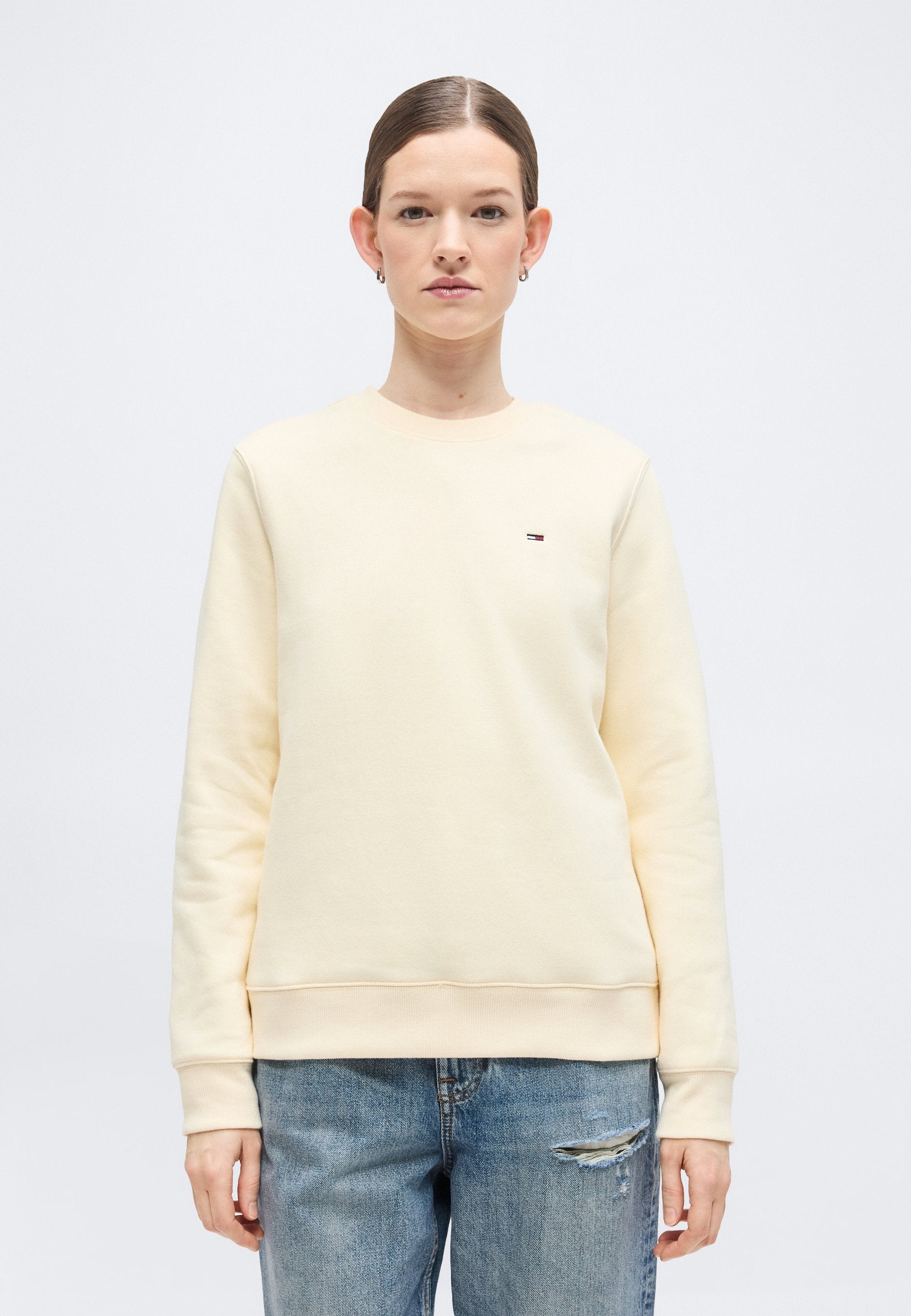 FLAG CREW - Sweatshirt - almost yellow