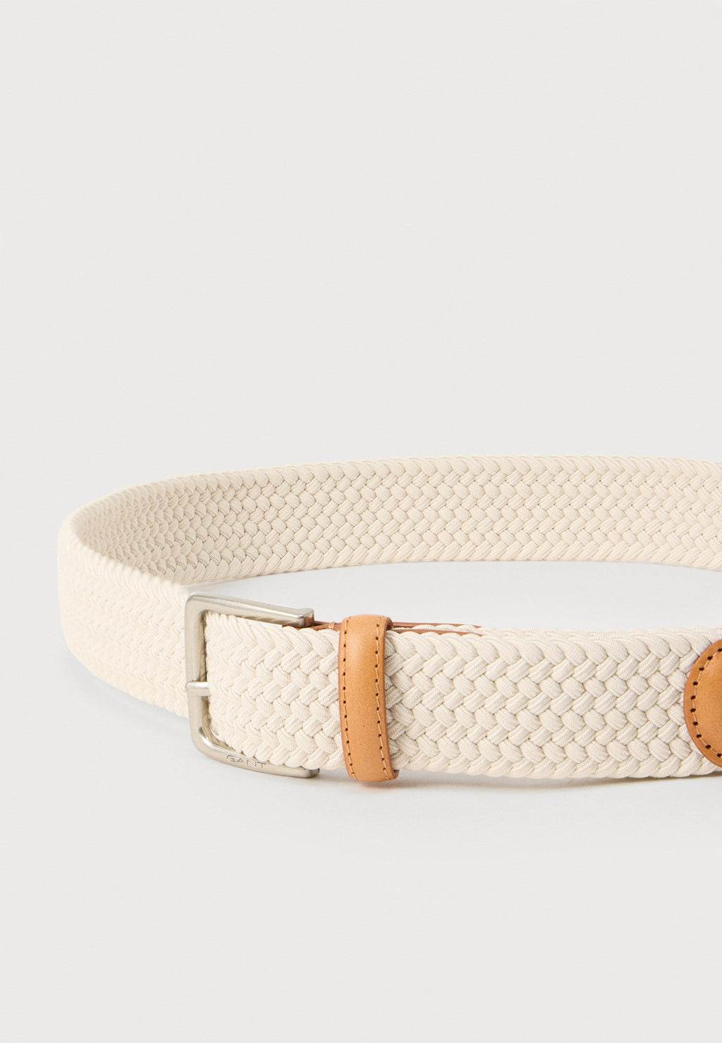 ELASTIC BRAIDED BELT UNISEX - Braided belt - putty