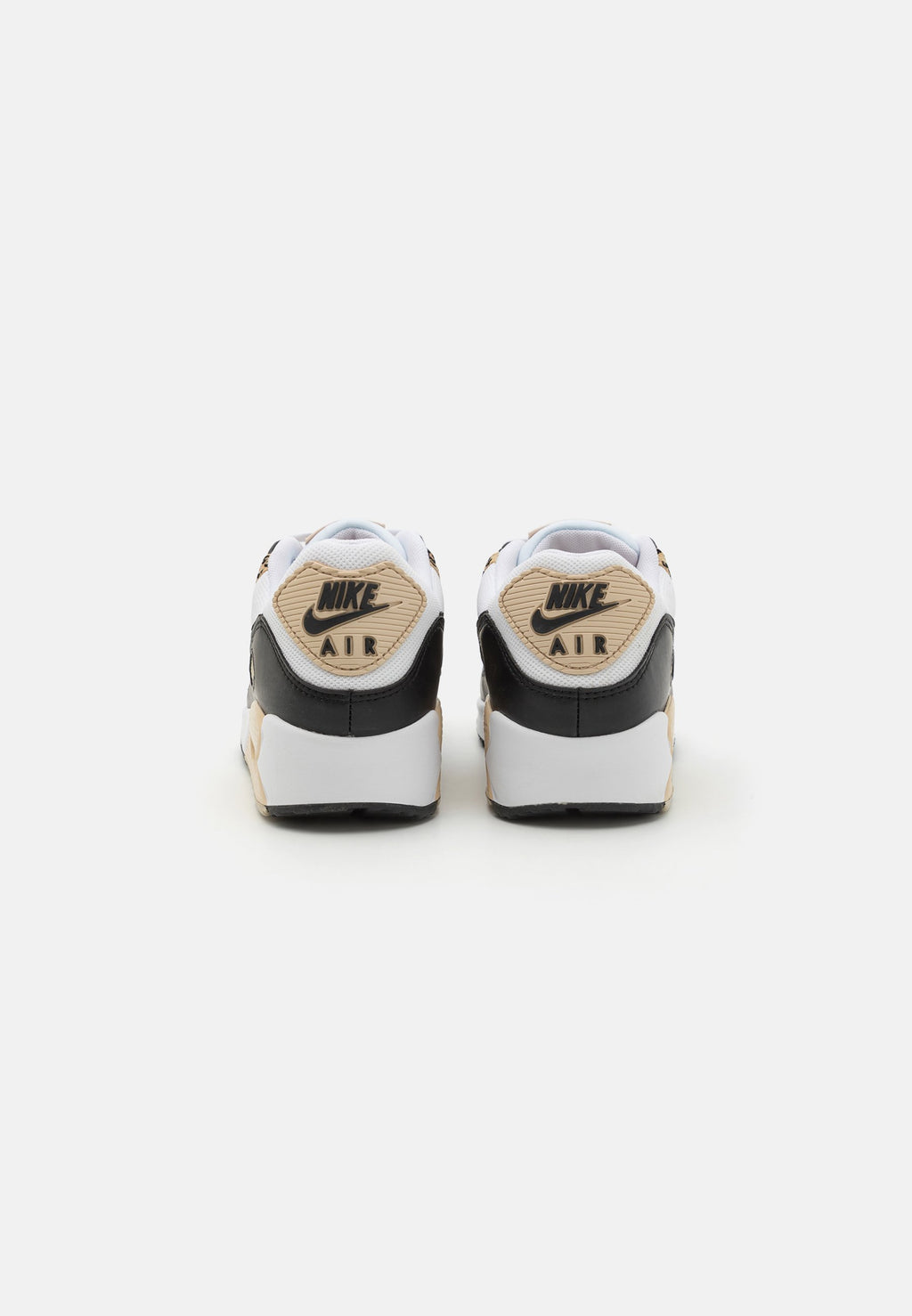 AIR MAX 90 PRINT - أحذية رياضية - أبيض/أسود/رمال/هيمب