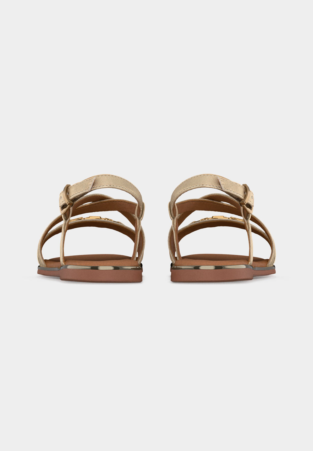 MARY - Sandals - platinum-coloured