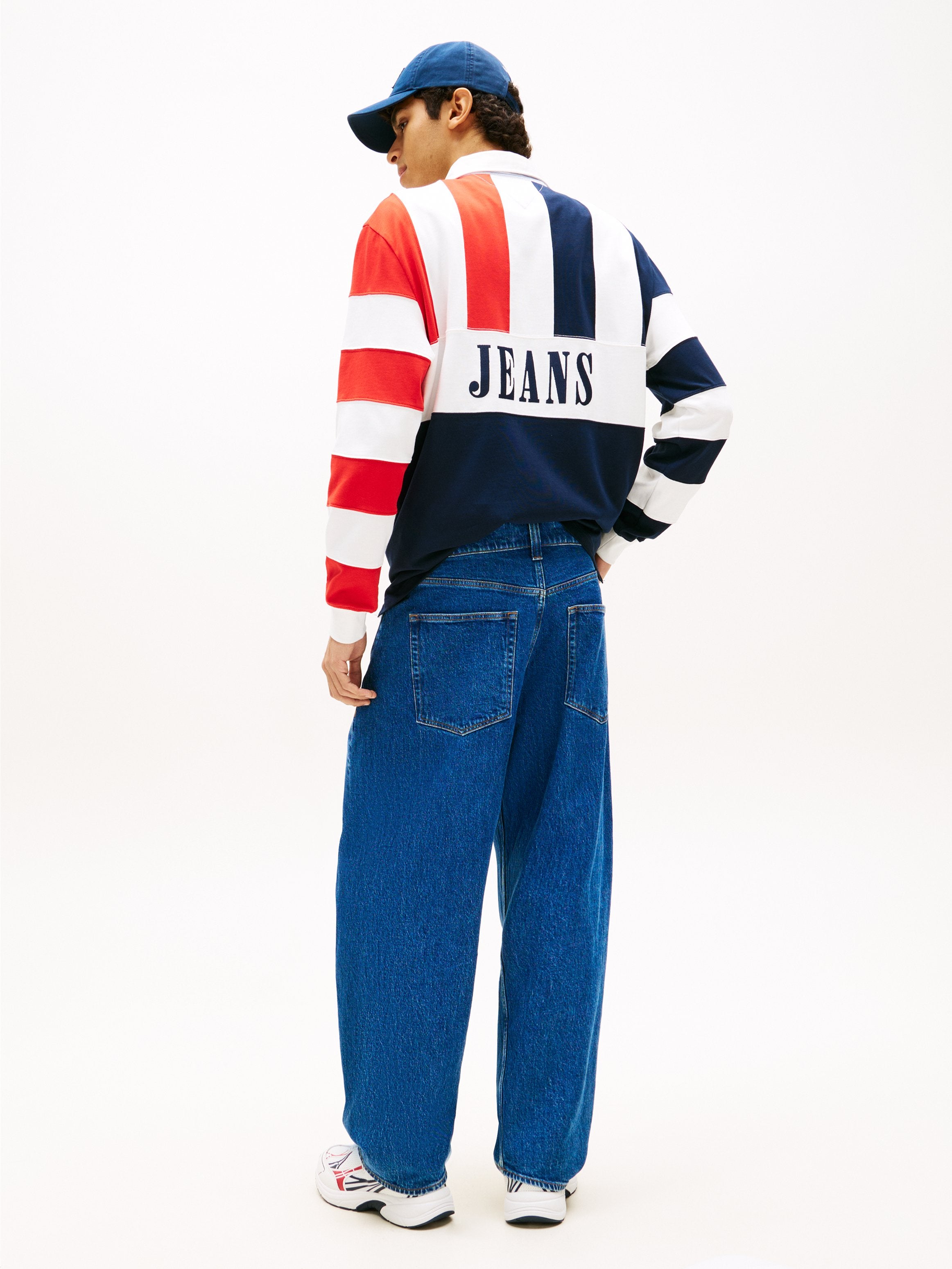 ASHTON TWISTED SEAM LOOSE BARREL LEG JEANS - Baggy Jeans - denim medium