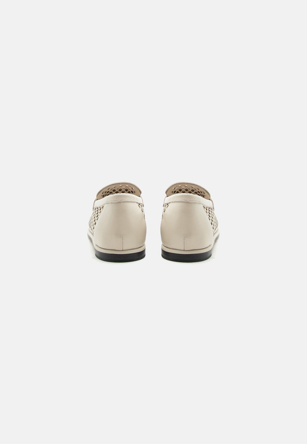 COIN LOAFER LASER CUT - Slip-ons - classic beige