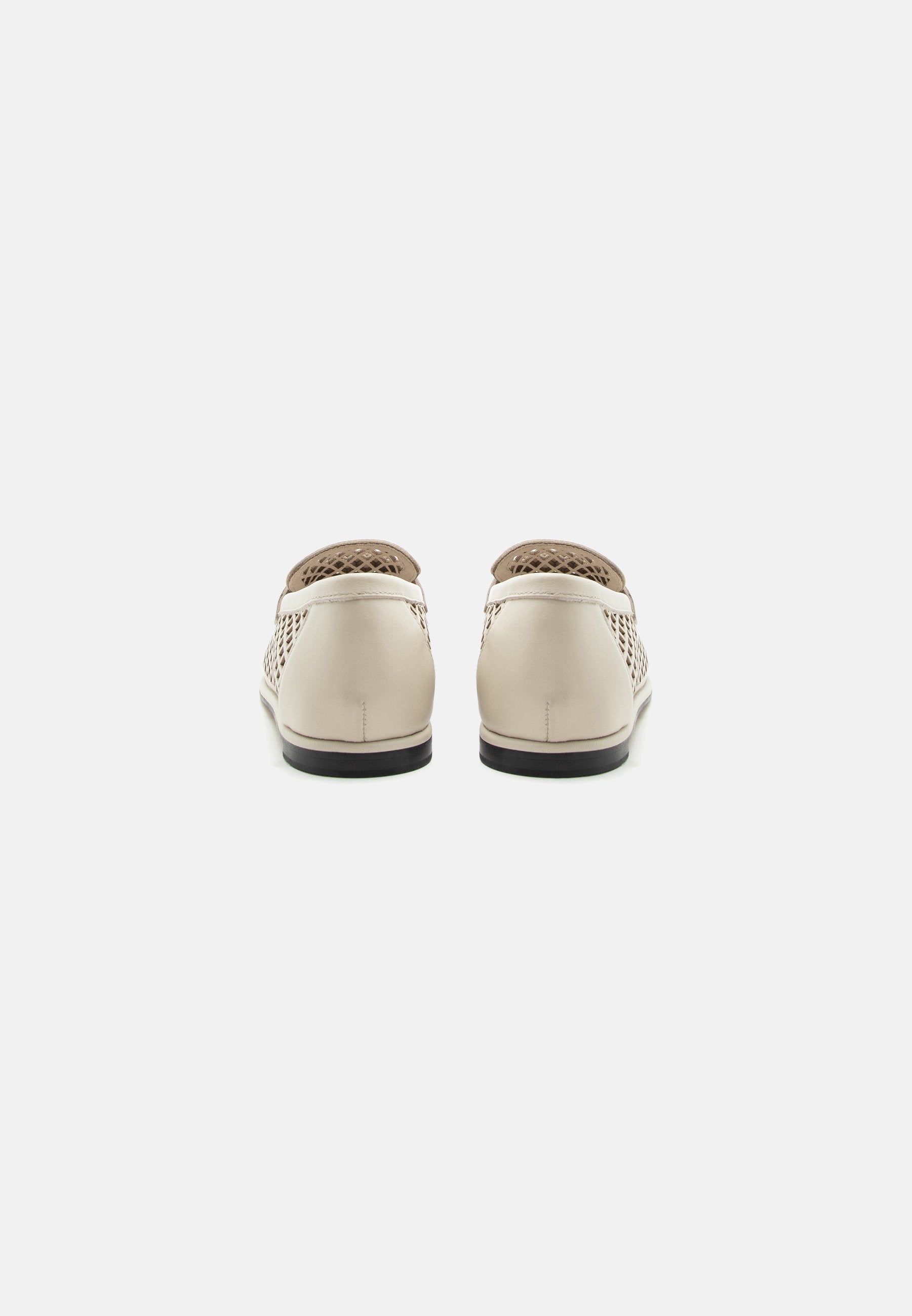 COIN LOAFER LASER CUT - Slip-ons - classic beige