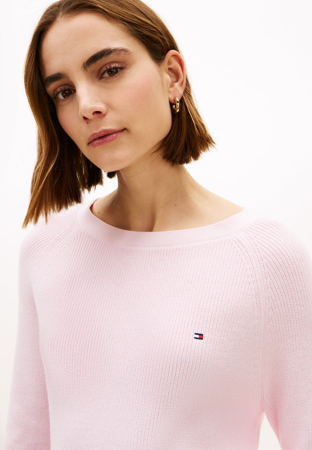 PULL COL BATEAU EN MAILLE FINE - Pull - rose clair