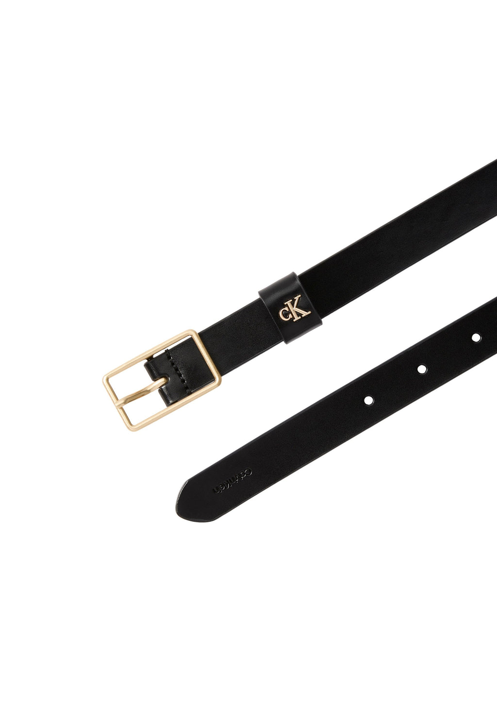 CLASSIC BUCKLE - Belt - black/antique light gold-coloured